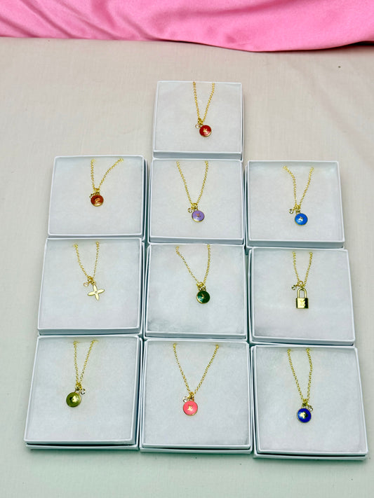 Bright Pastilles Charm Necklaces (10)