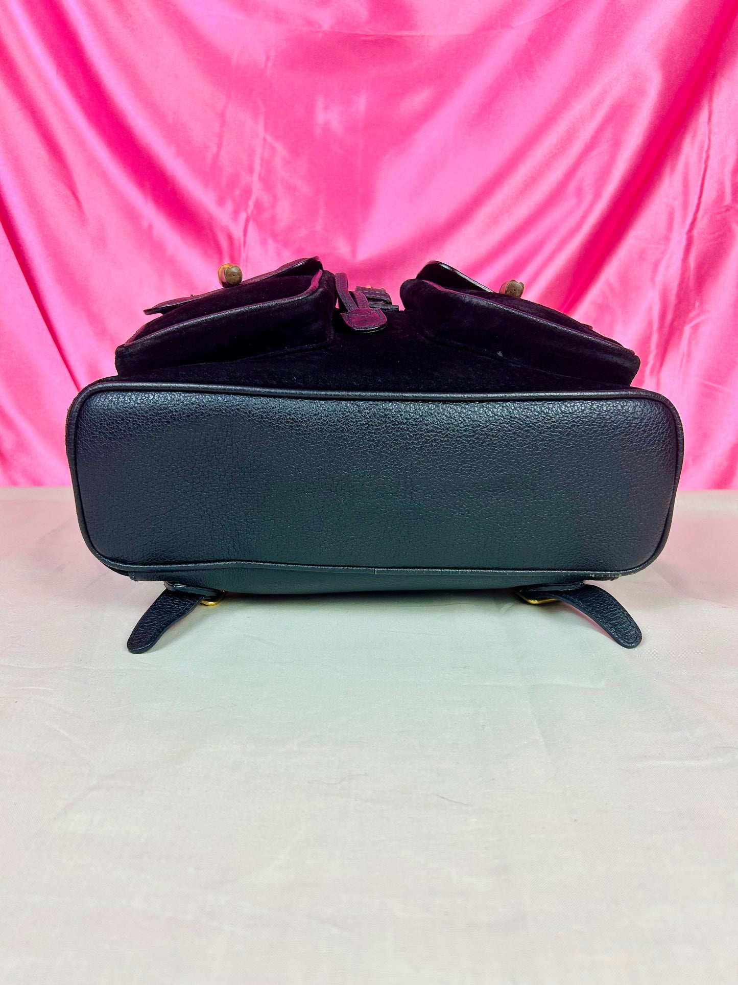 Black Gucci Bamboo Backpack