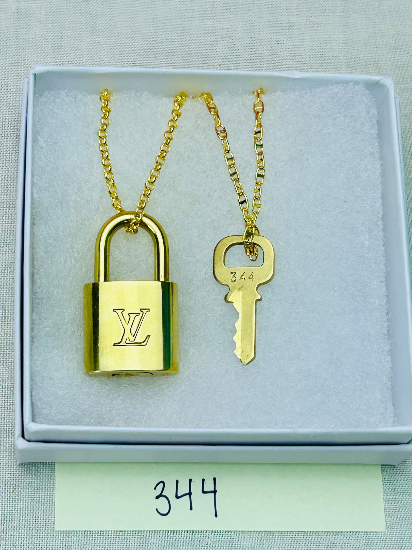 Lock and Key Necklace Set