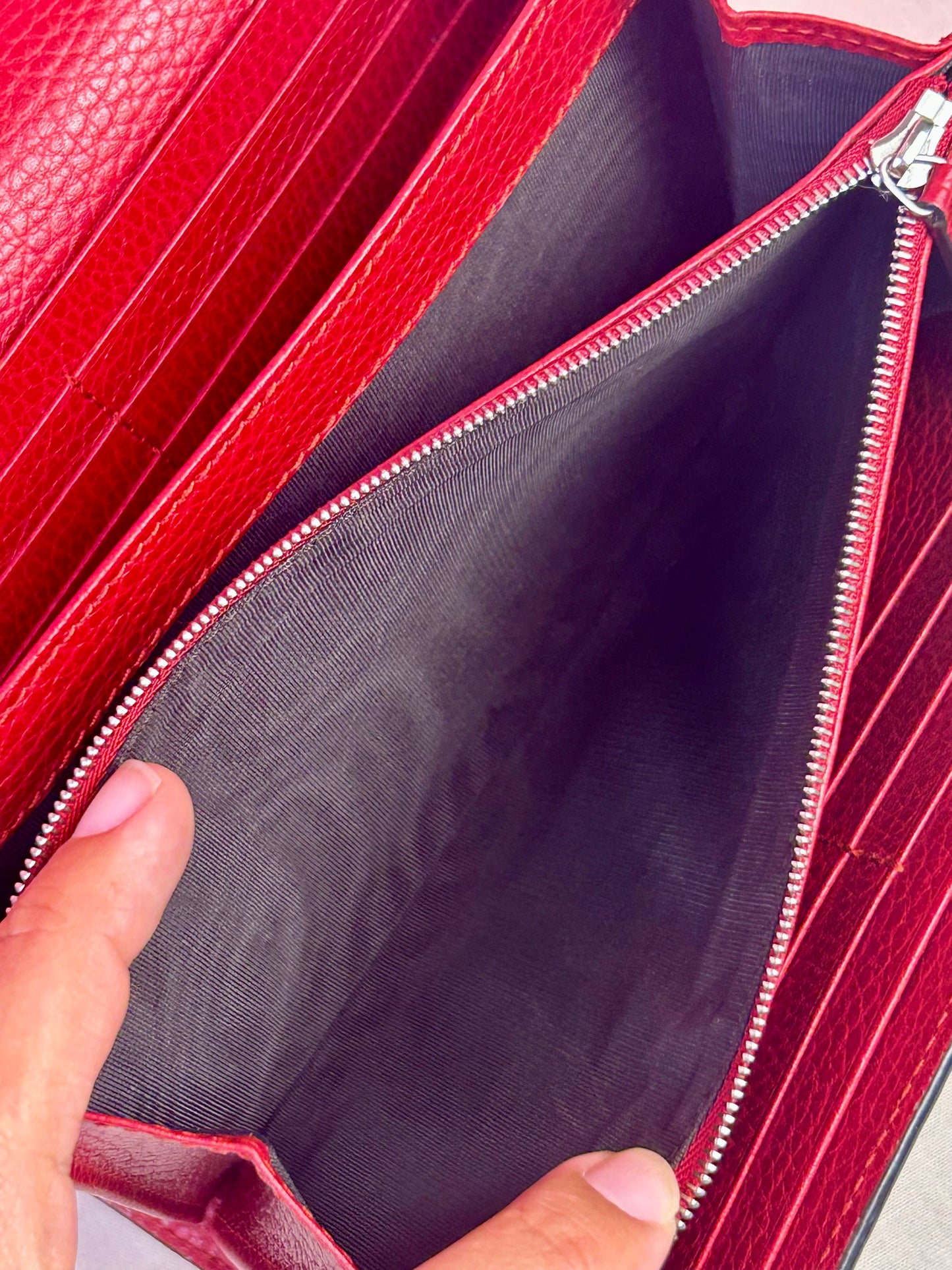 Gucci Red Dionysus Mini Chain Wallet