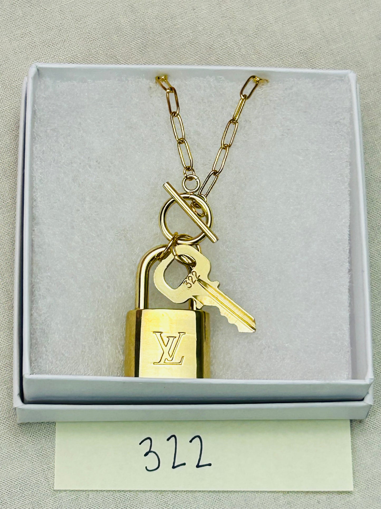 Lock and Key Necklace Set