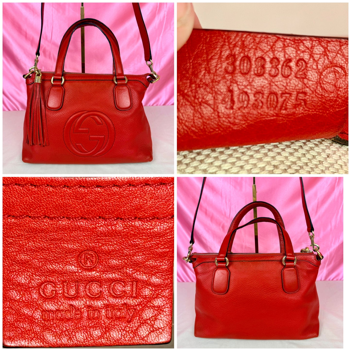 Red Gucci Soho Two-Way
