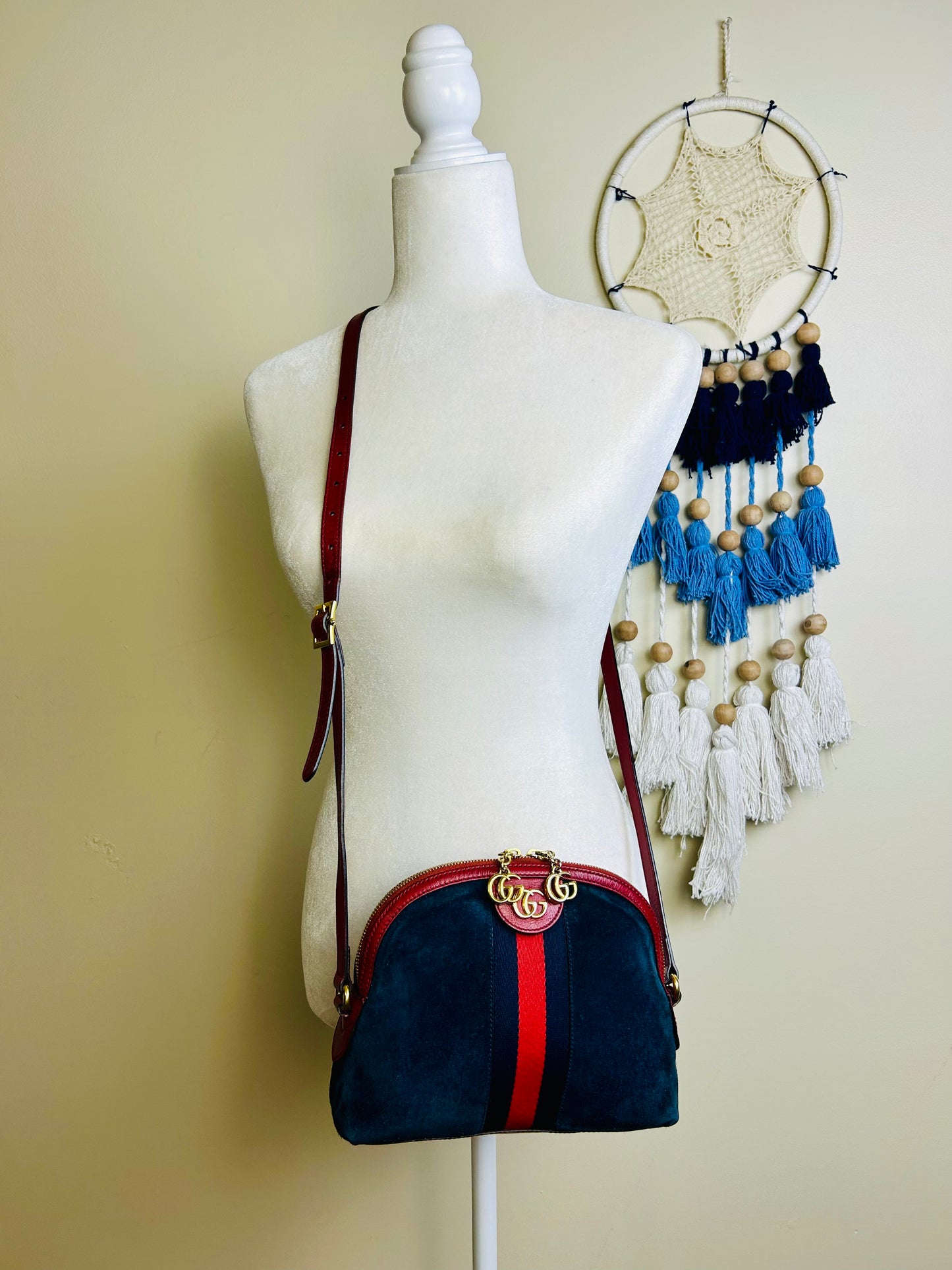 Ophedia Suede Dome Crossbody
