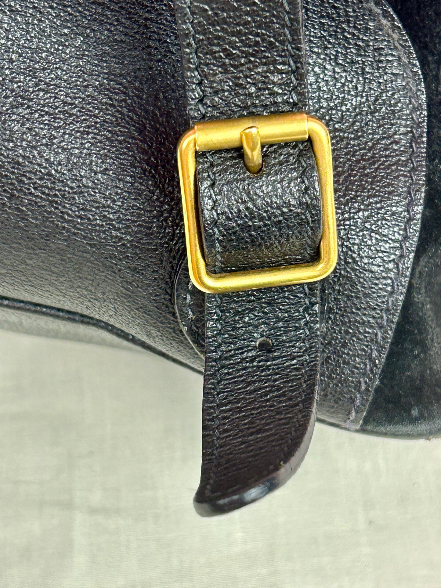Black Gucci Bamboo Backpack