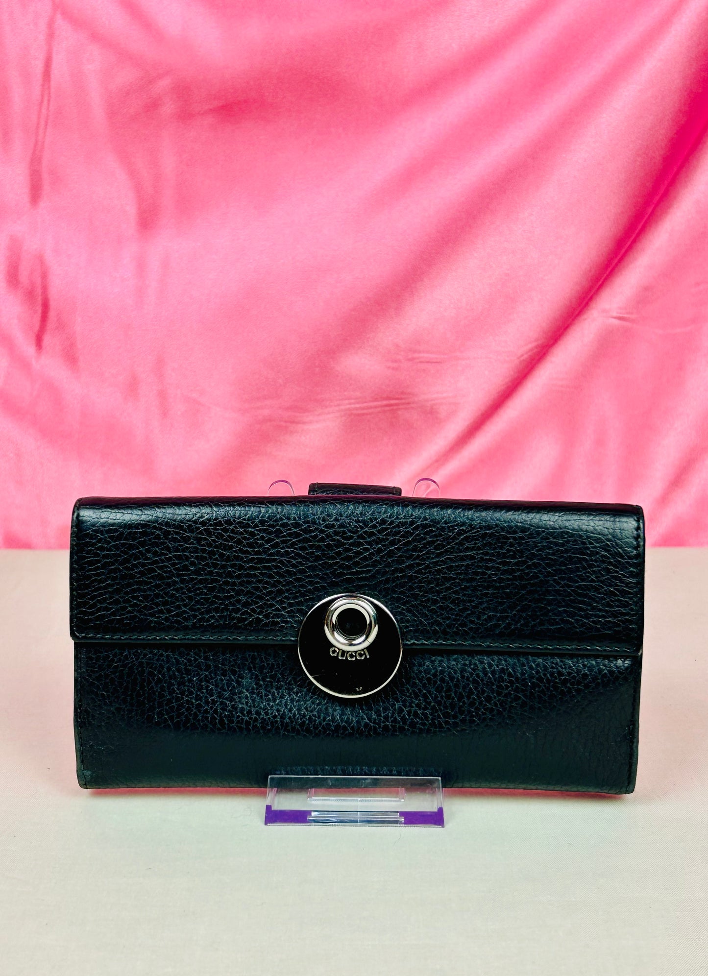 Black Gucci Organizer Wallet