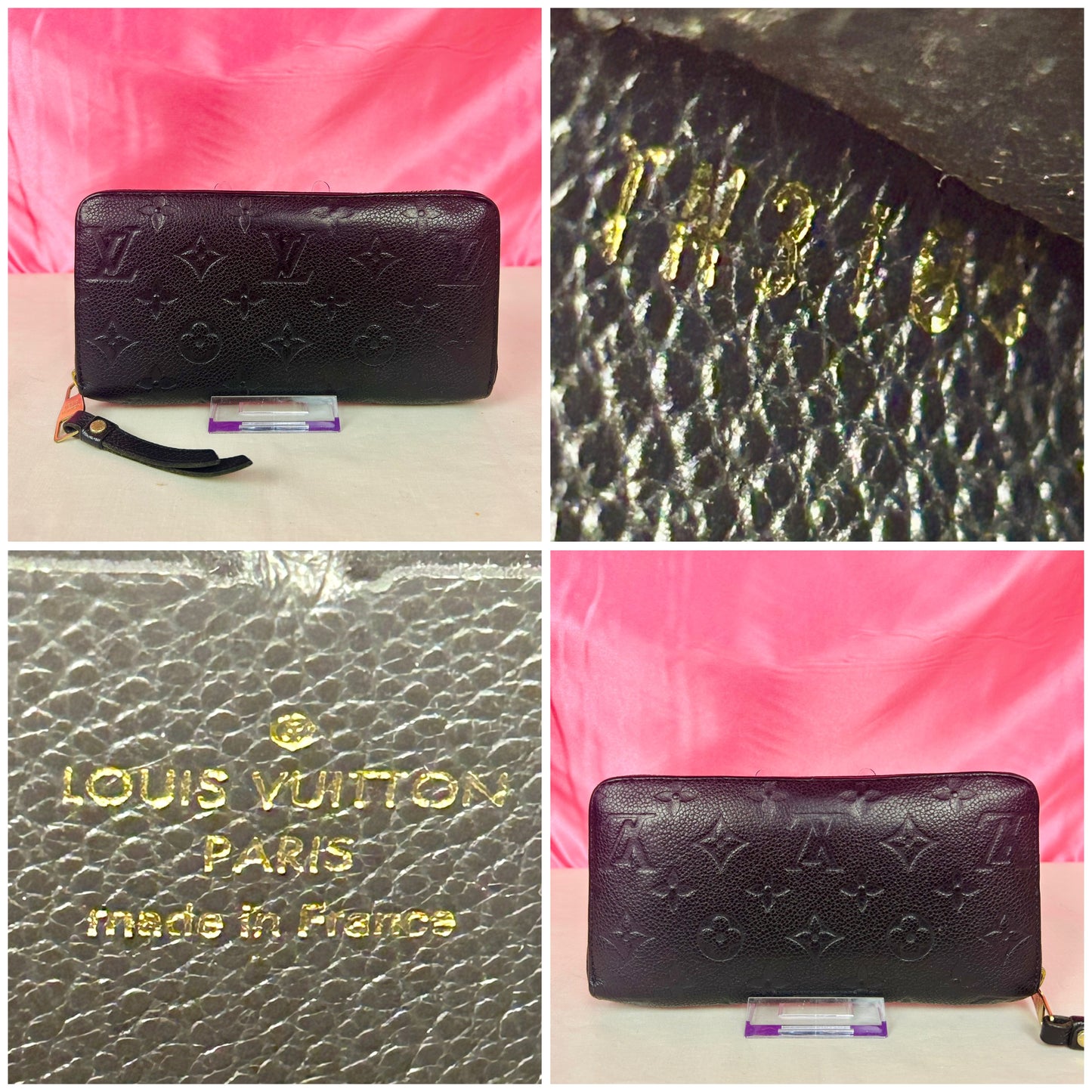 Black Empreinte Zippy Wallet