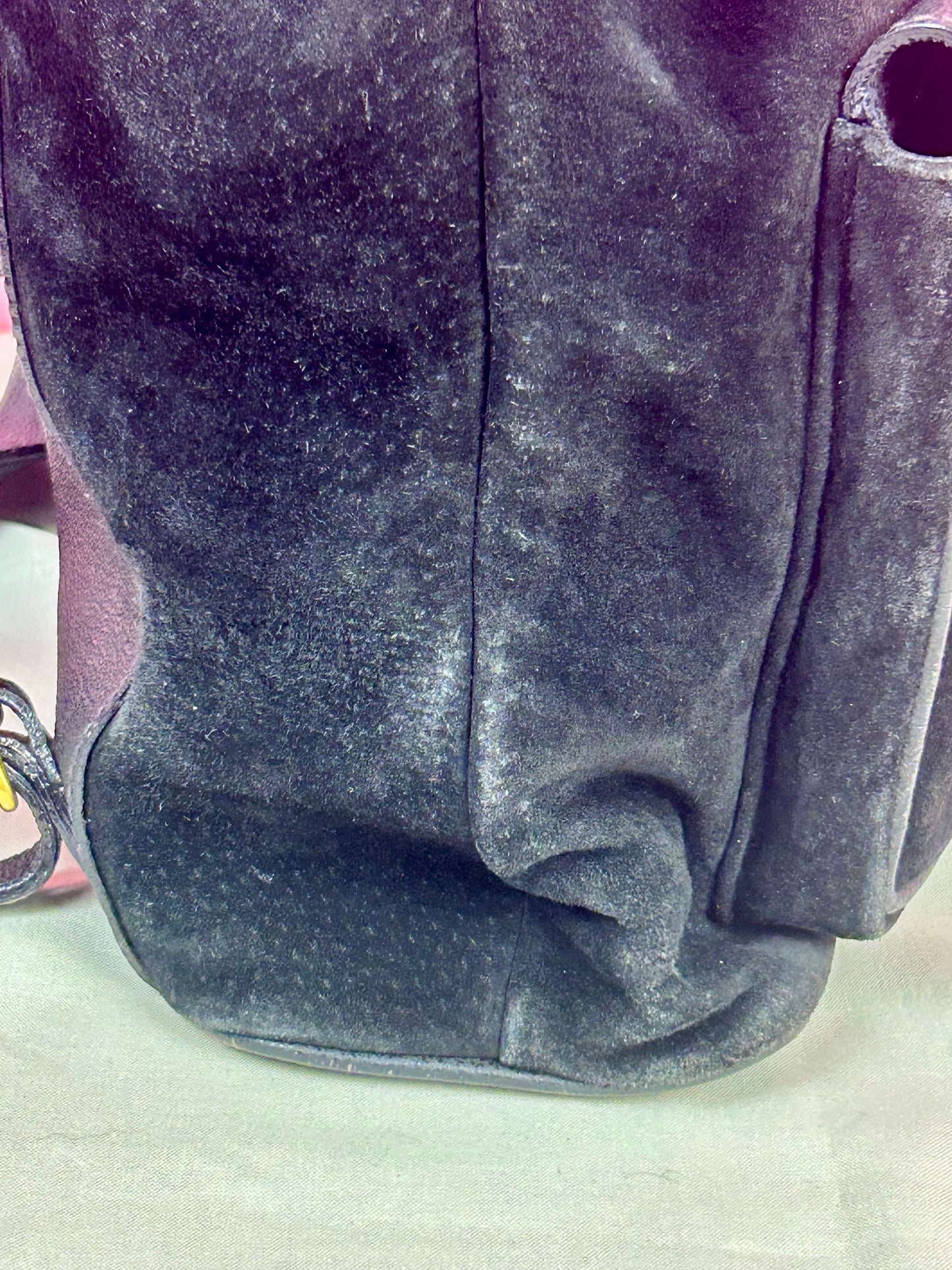 Black Gucci Bamboo Backpack