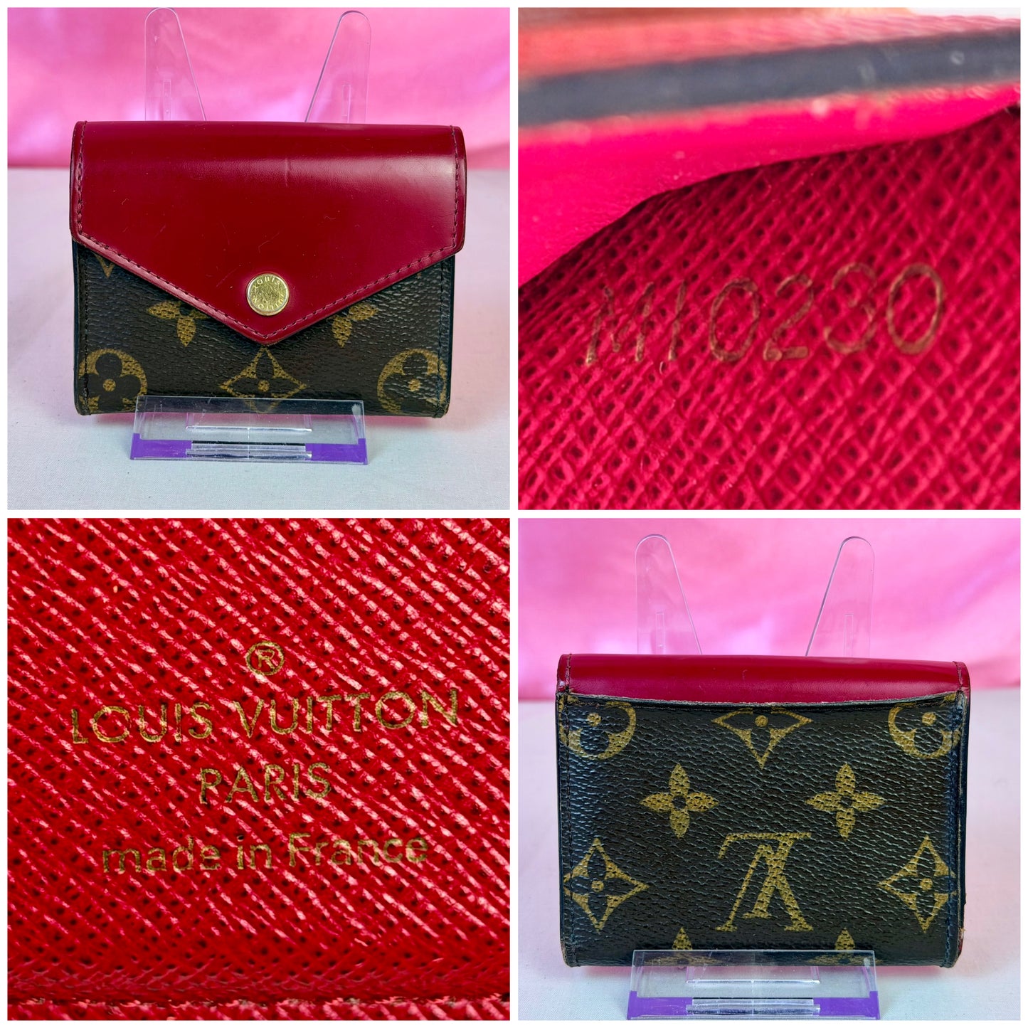 Zoe Wallet in Mono/Berry