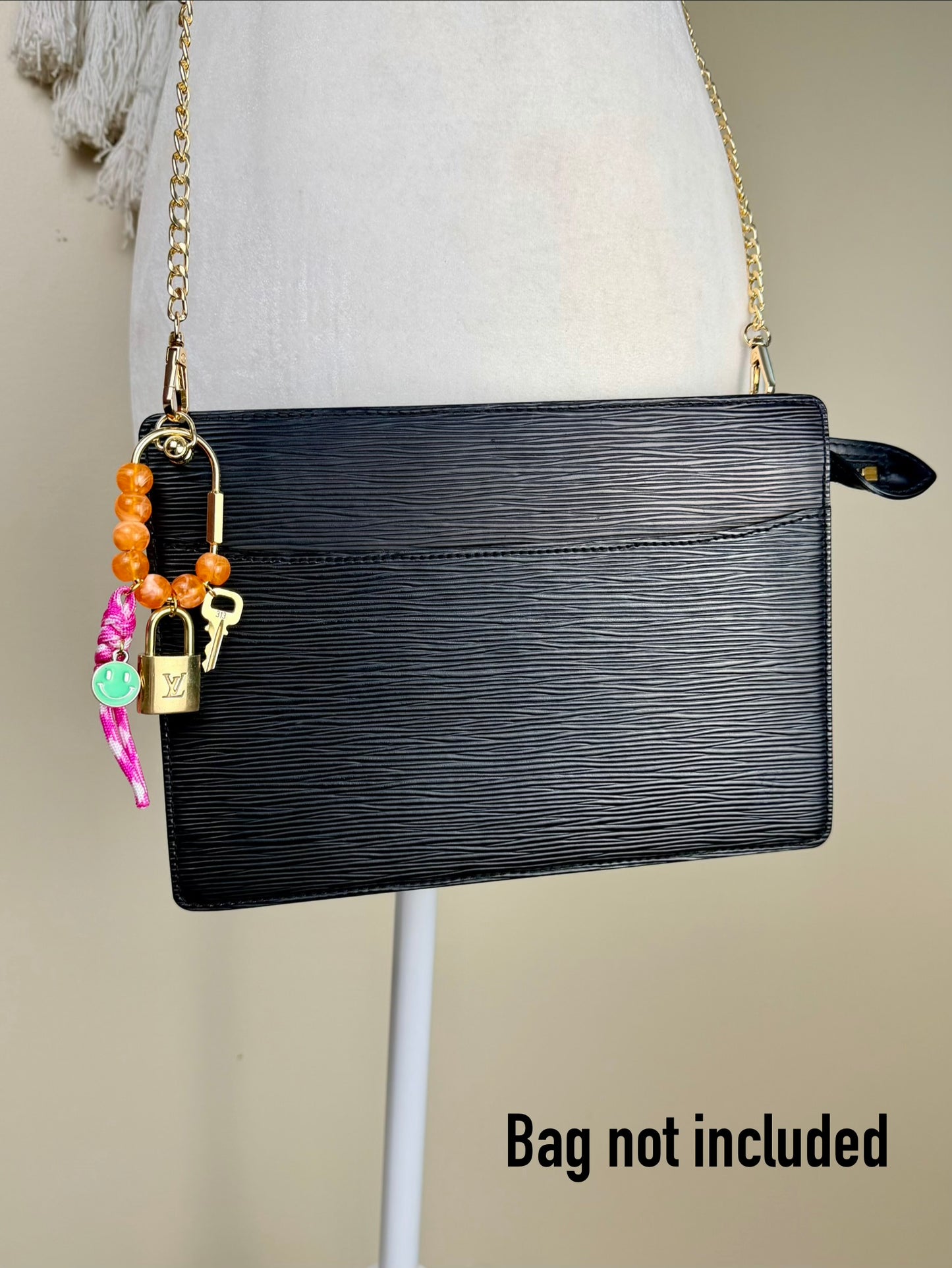 Lock and Key Bag Charm