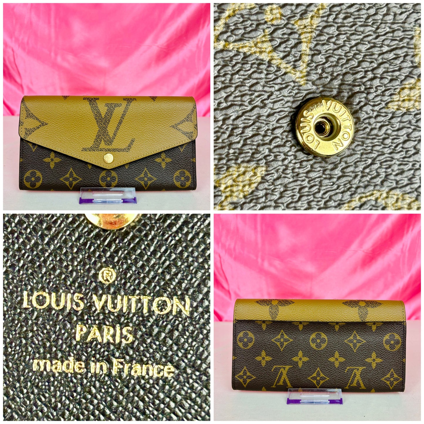 Reverse Monogram Sarah Wallet