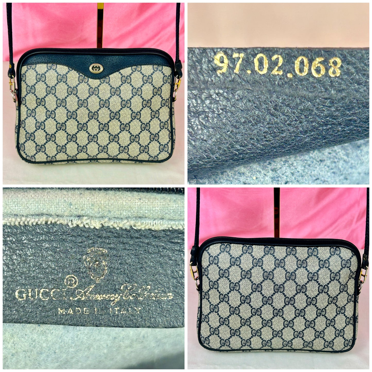 Small Navy Gucci Supreme