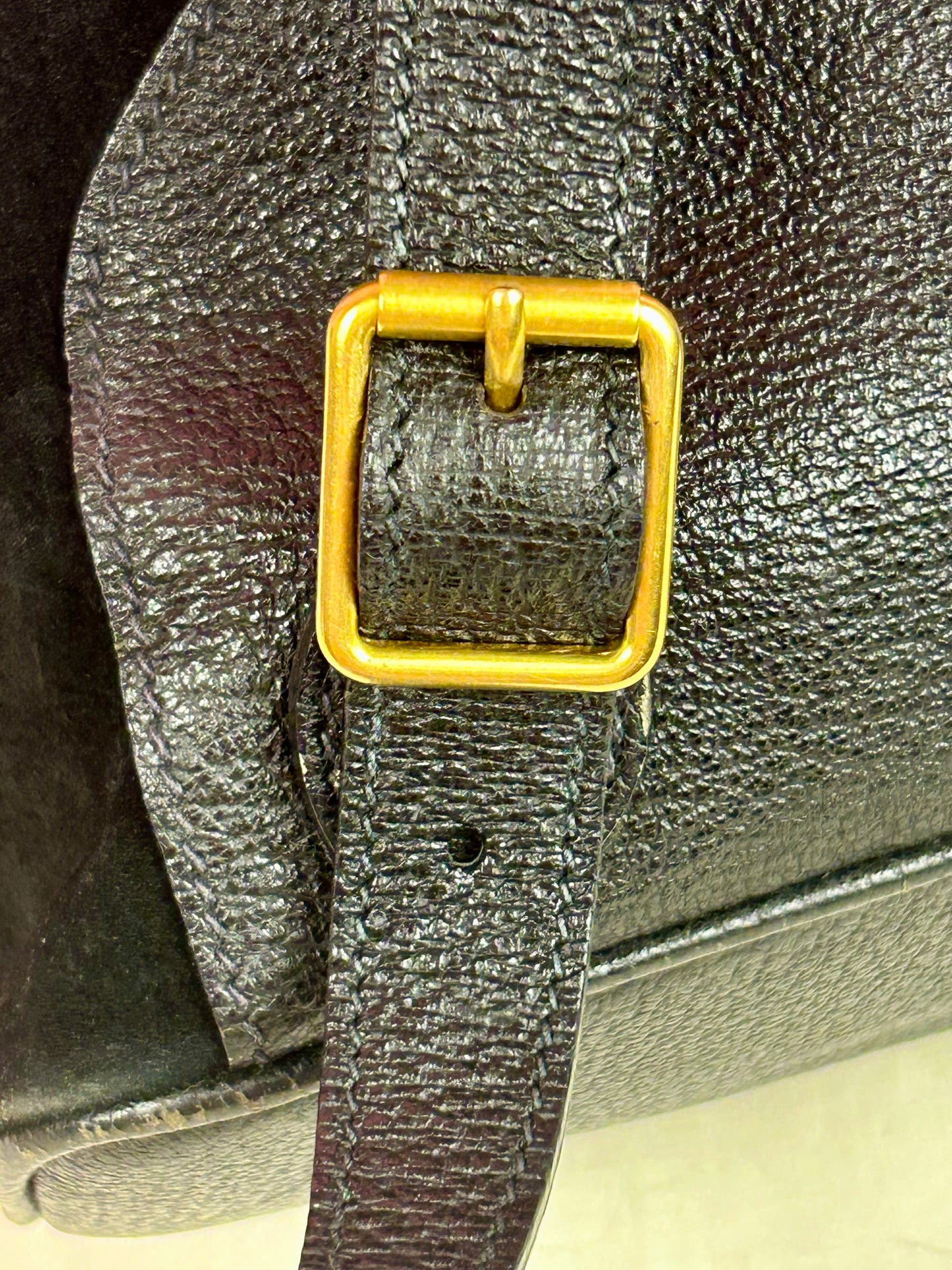 Black Gucci Bamboo Backpack