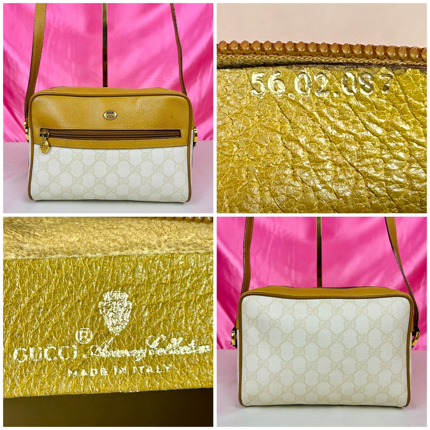 White Rectangular Gucci Supreme