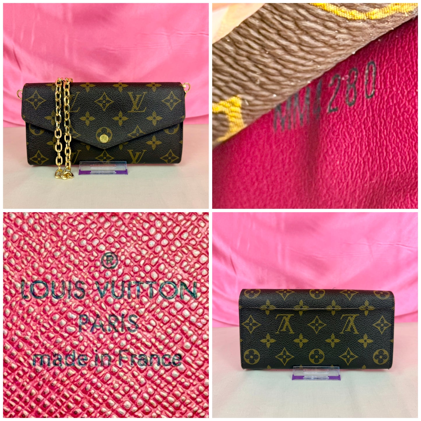 Sarah Wallet Mono/Berry