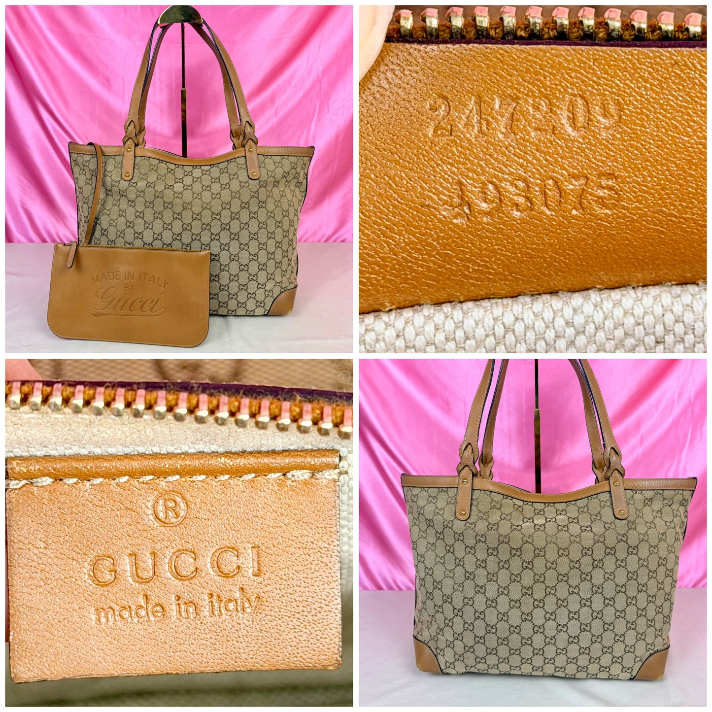 Brown Sparkle Gucci Tote