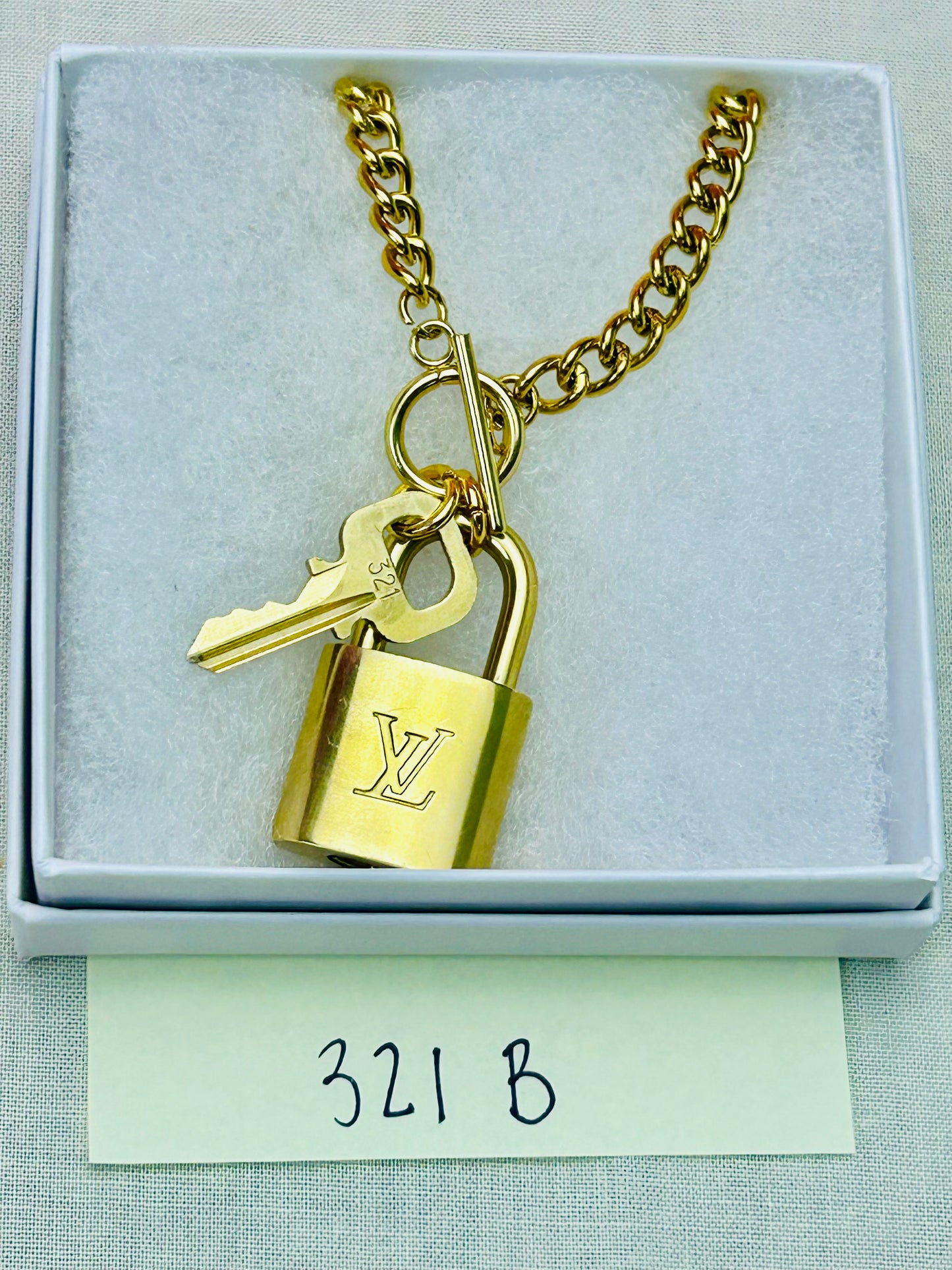 Lock and Key Necklace Set