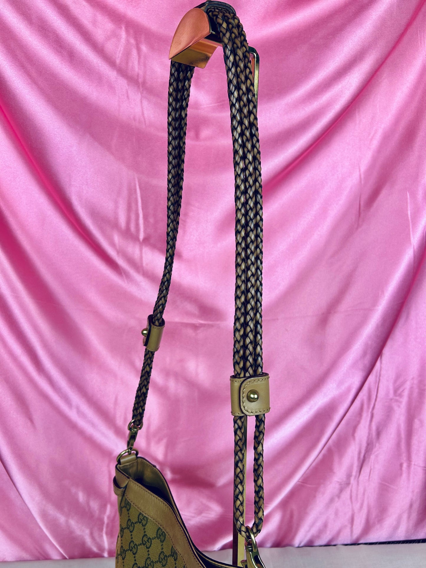 Braided Gucci Shoulder Bag
