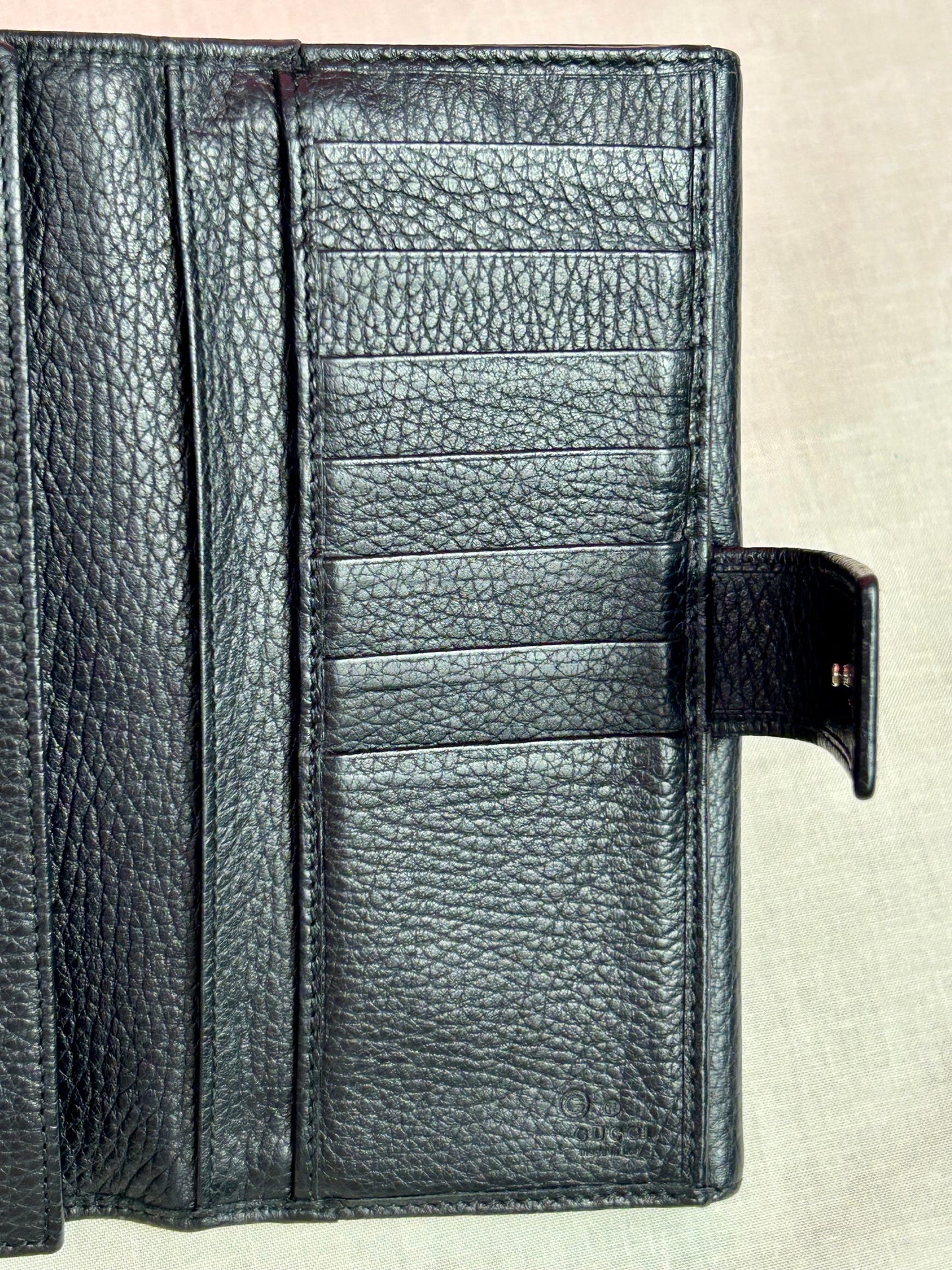 Black Gucci Organizer Wallet