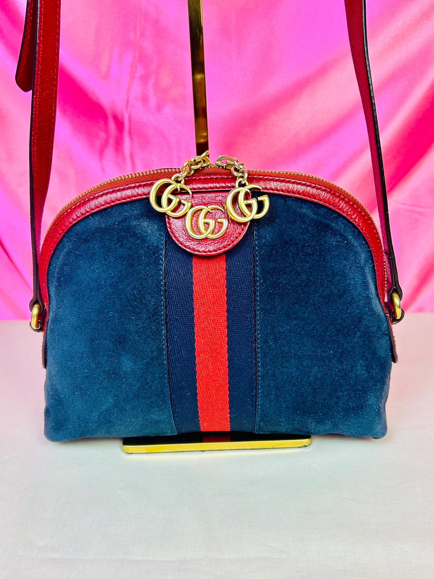 Ophedia Suede Dome Crossbody
