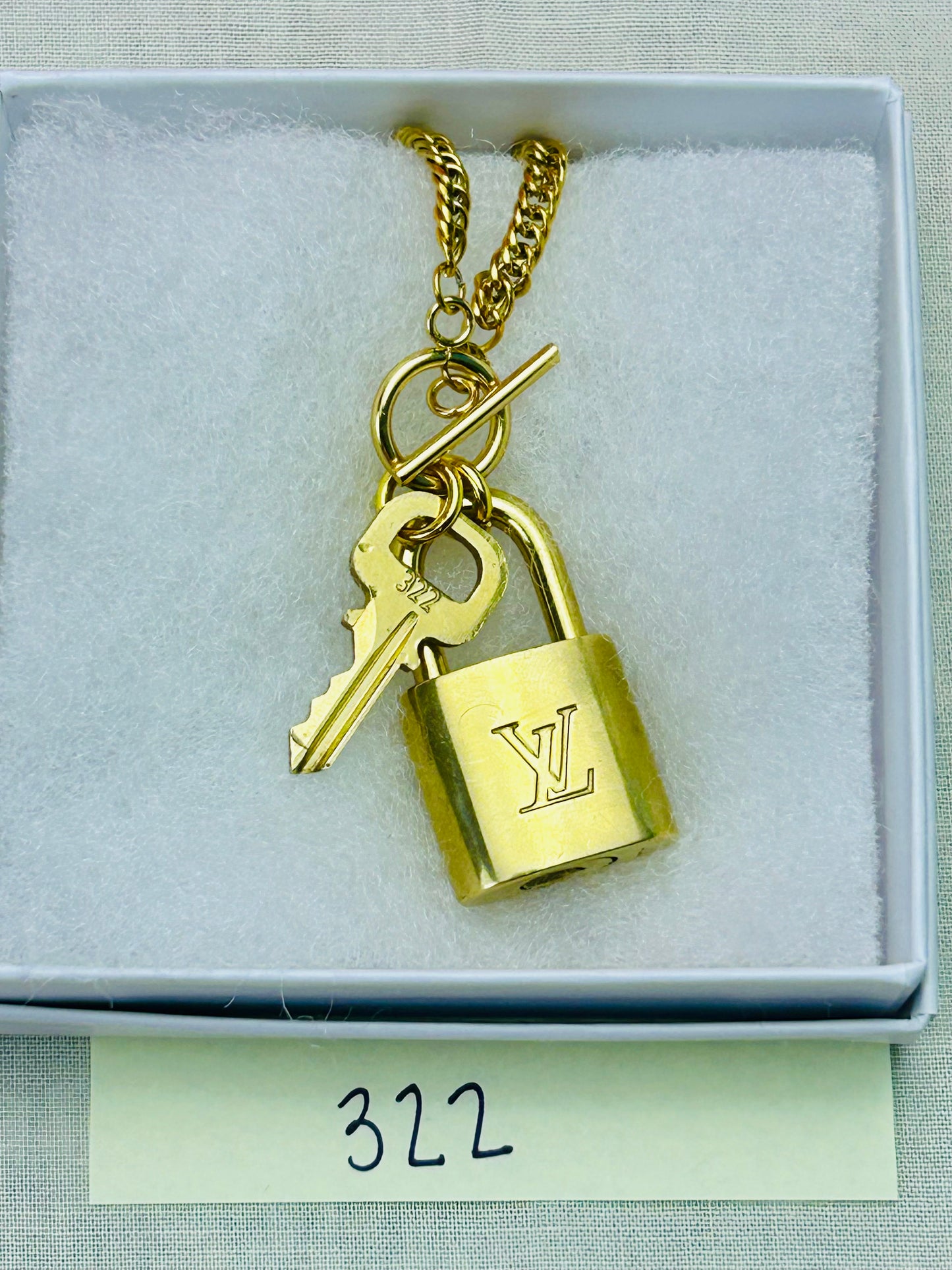 Lock and Key Necklace Set