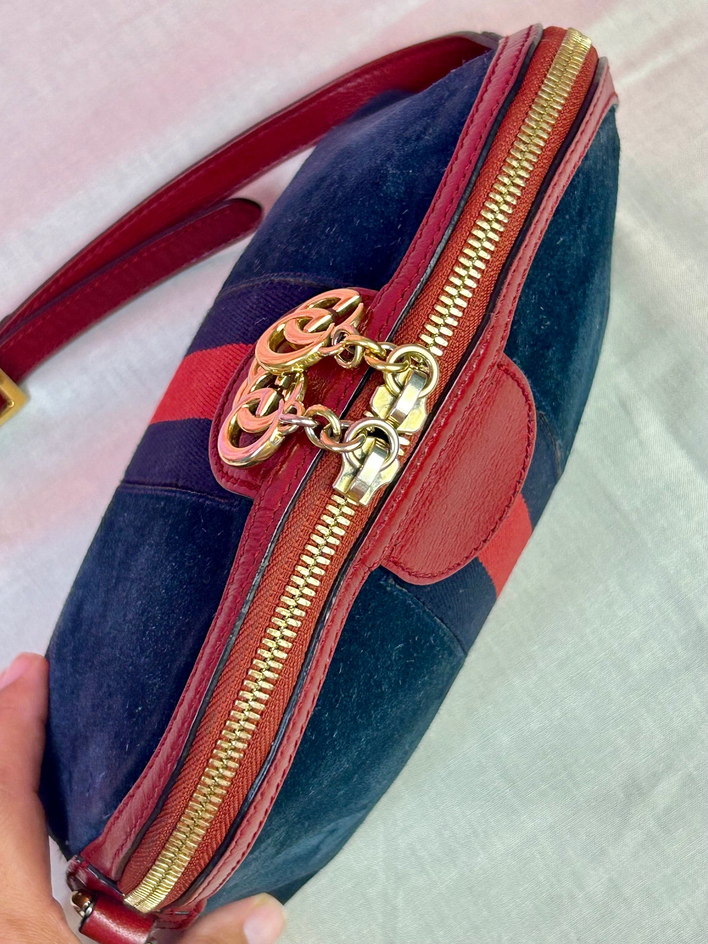 Ophedia Suede Dome Crossbody