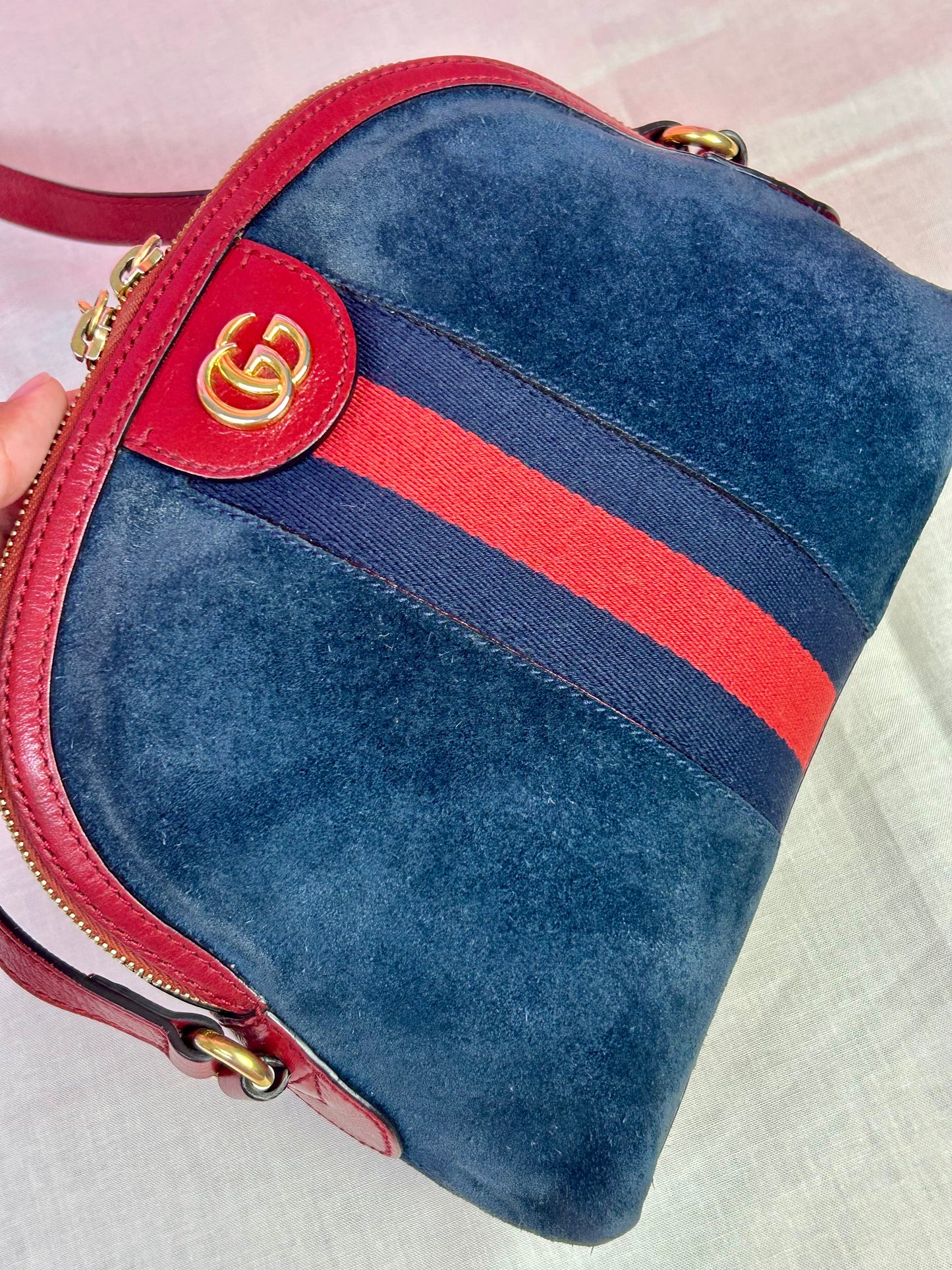 Ophedia Suede Dome Crossbody
