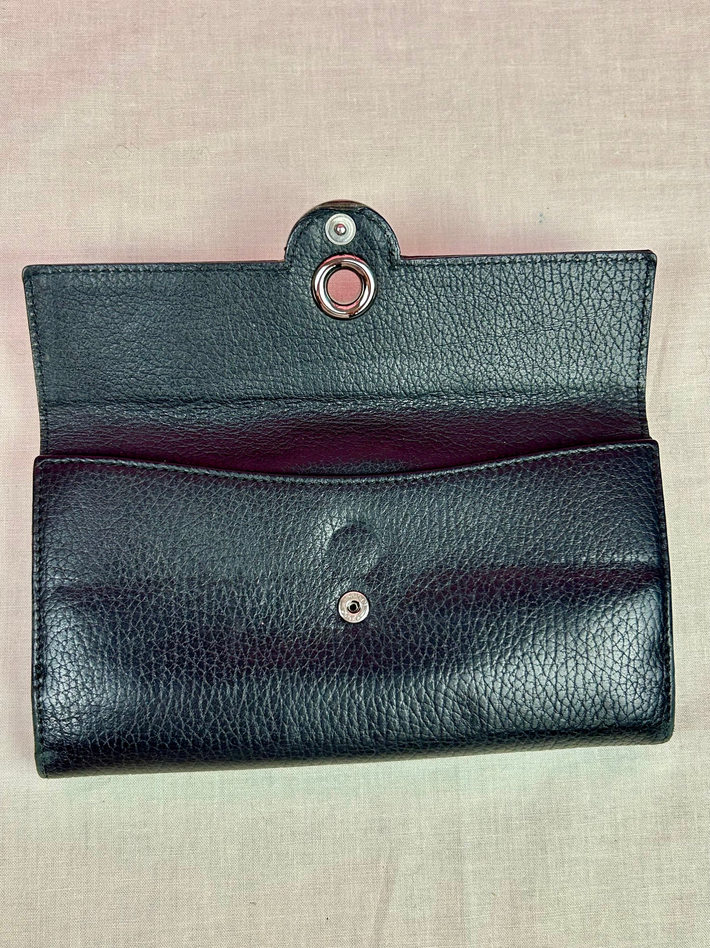 Black Gucci Organizer Wallet
