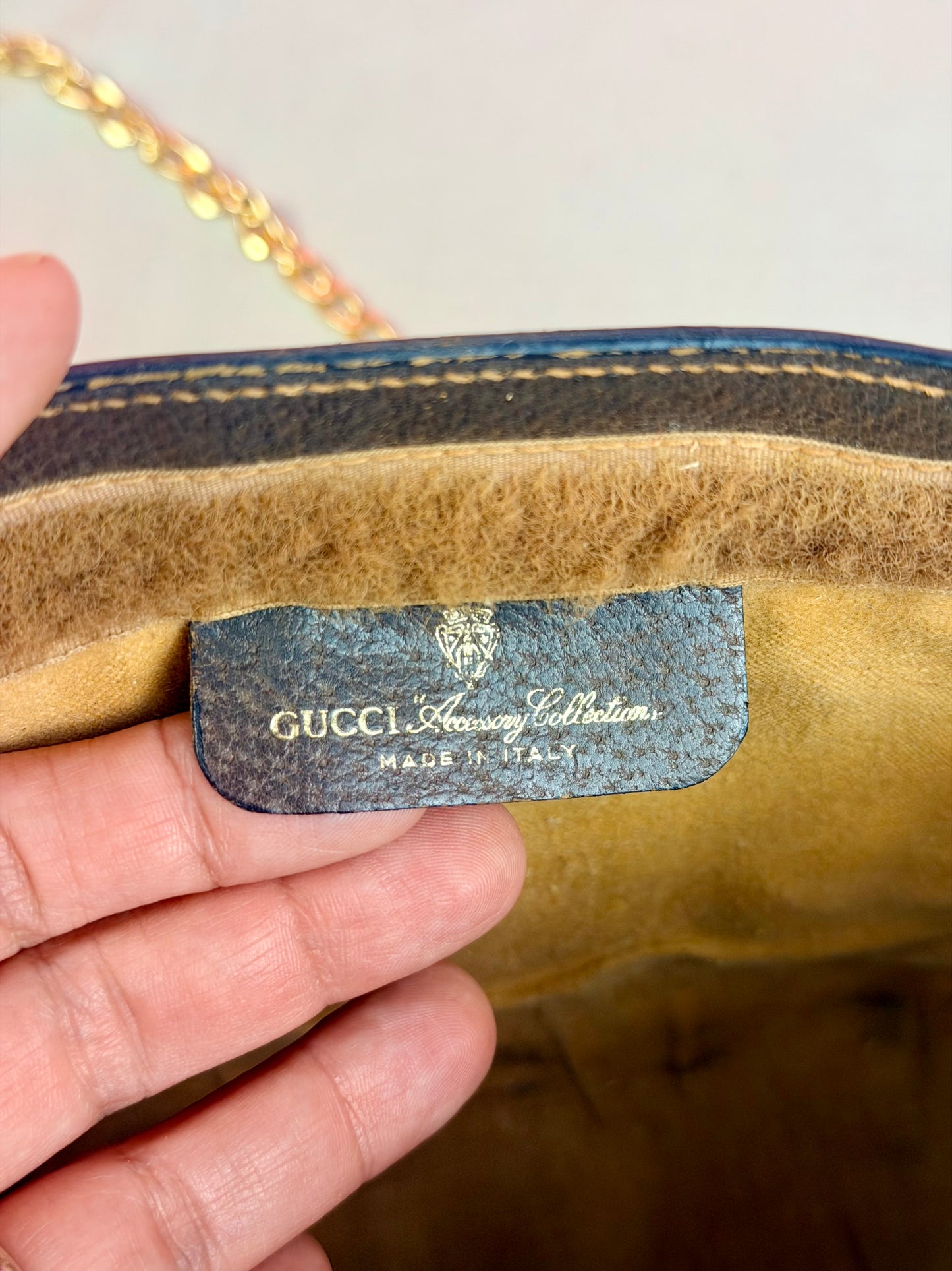 Small Sherry Line Clutch on Chain