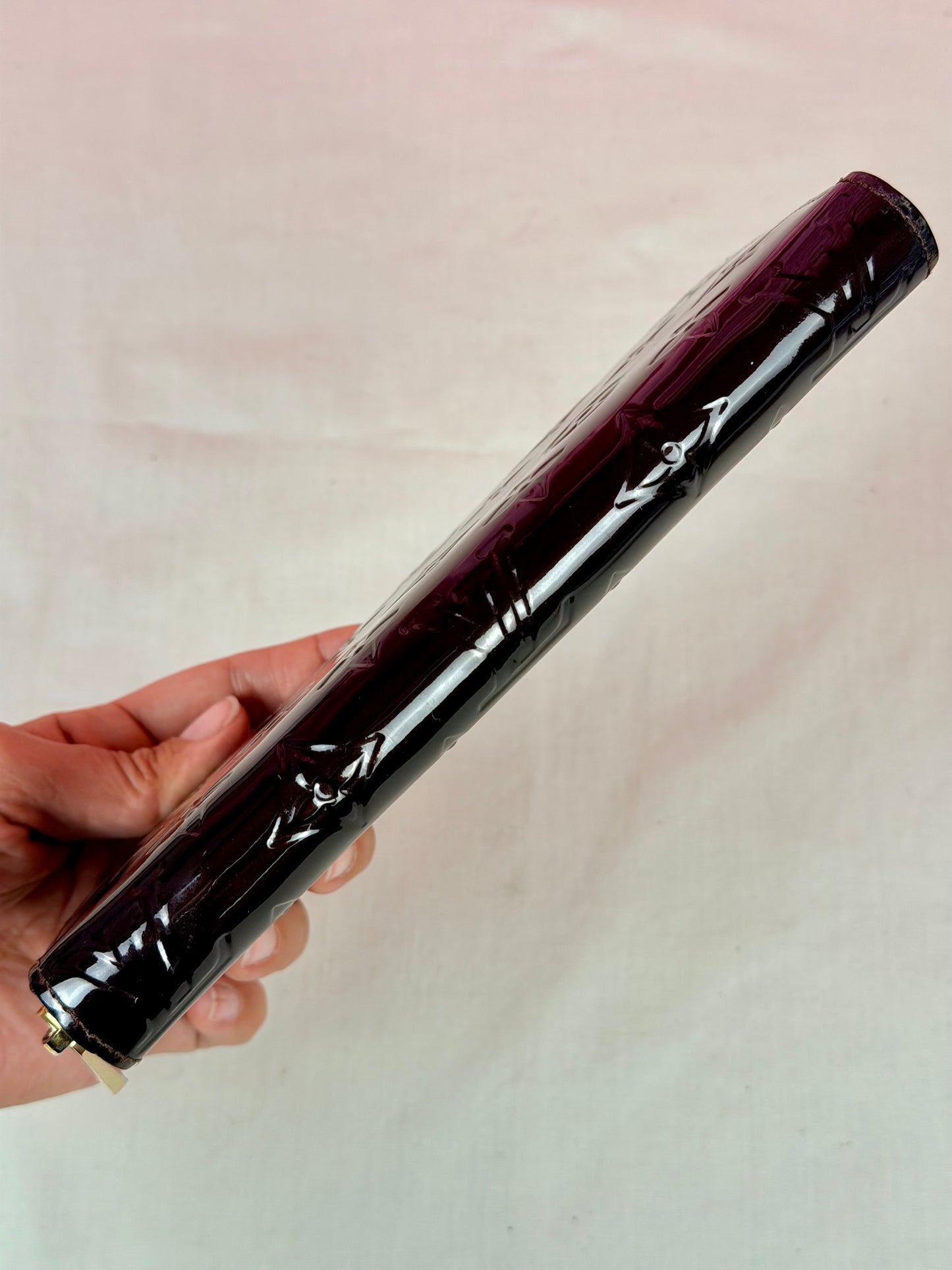 Purple Vernis Zippy Wallet