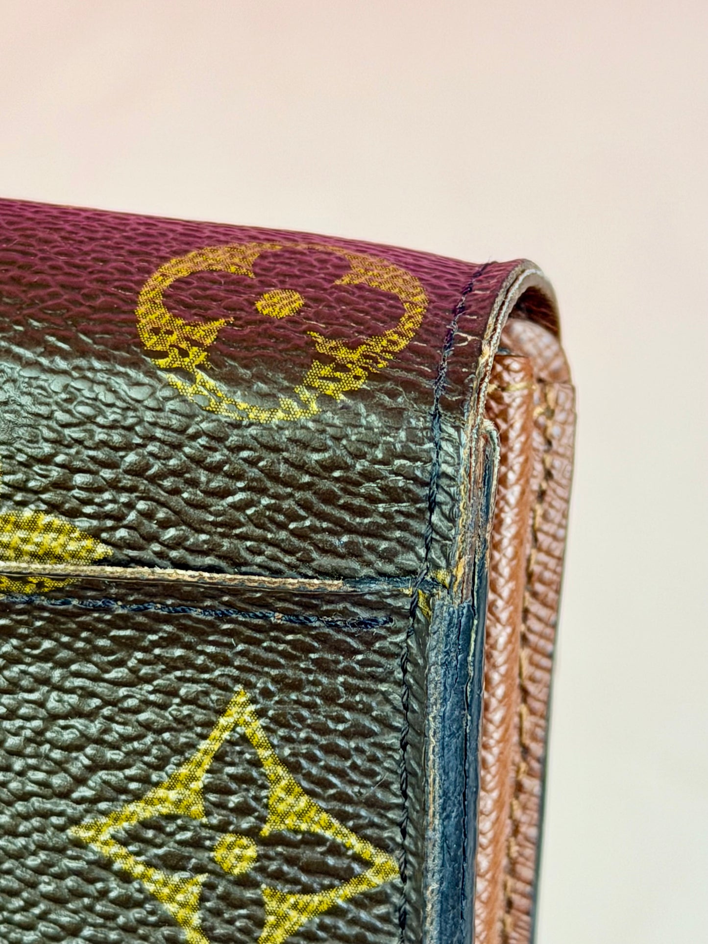 Sarah Wallet in Mono/Brown