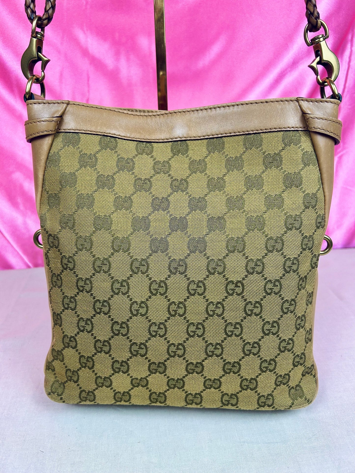 Braided Gucci Shoulder Bag