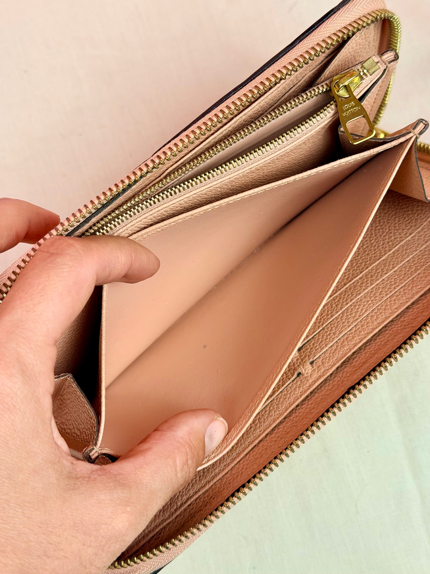 Rose Zippy Empreinte Wallet