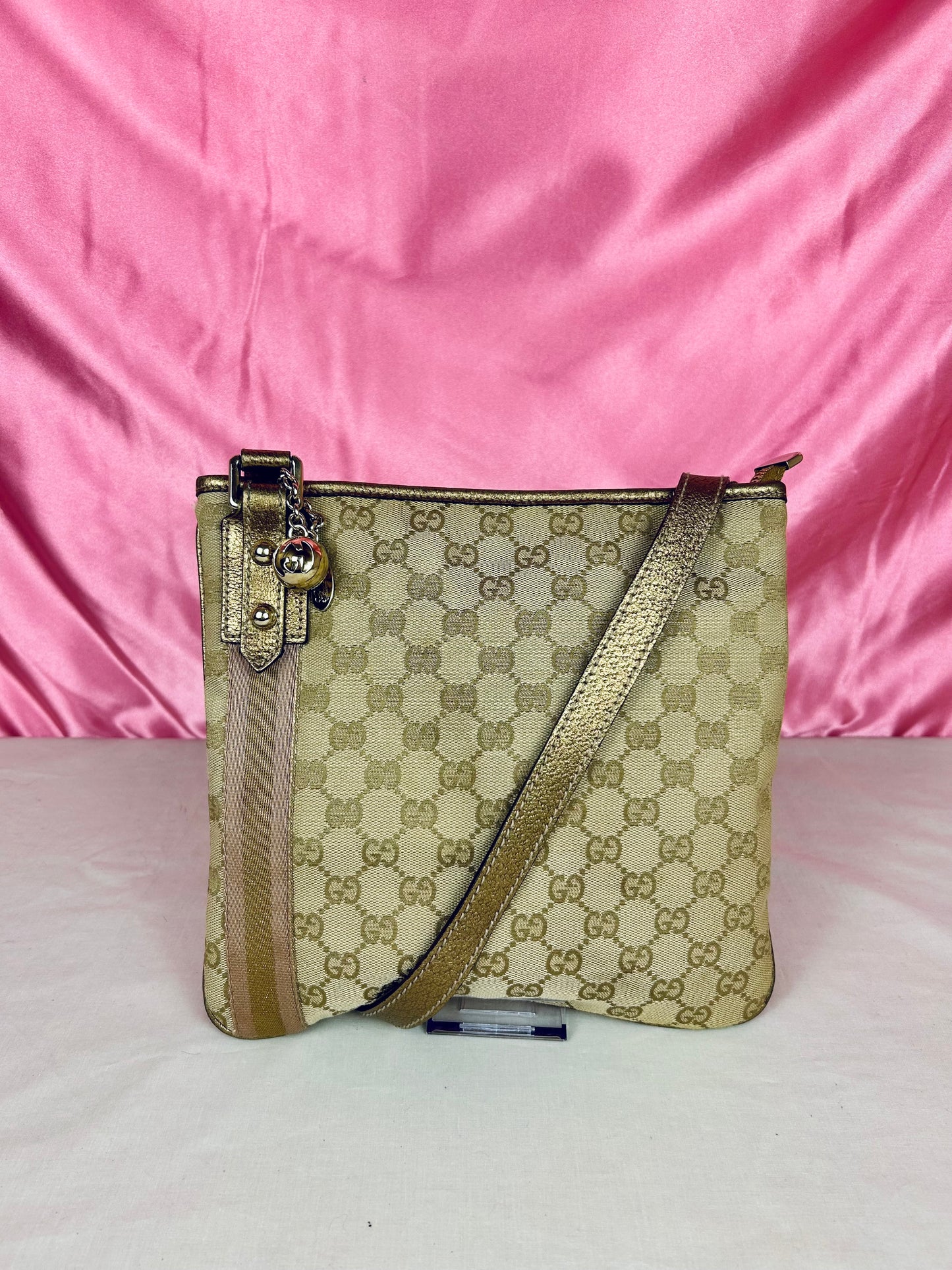 Gucci Bronze Ribbon Crossbody