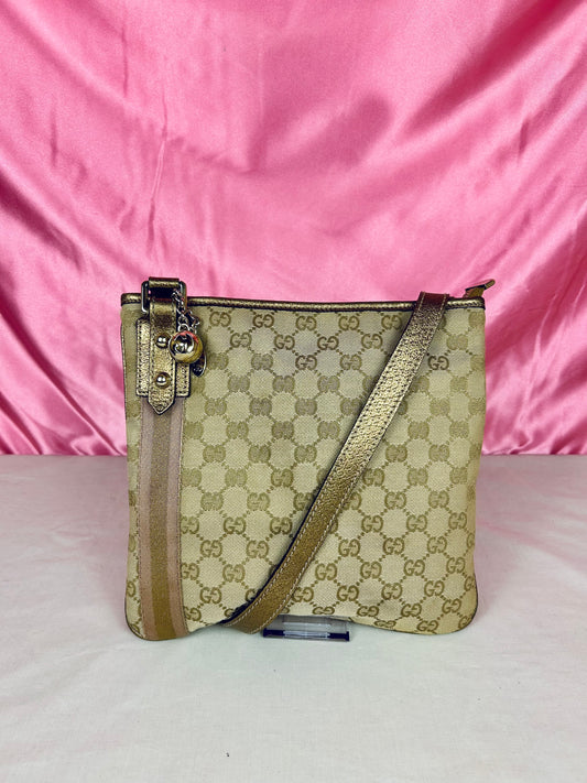 Gucci Bronze Ribbon Crossbody