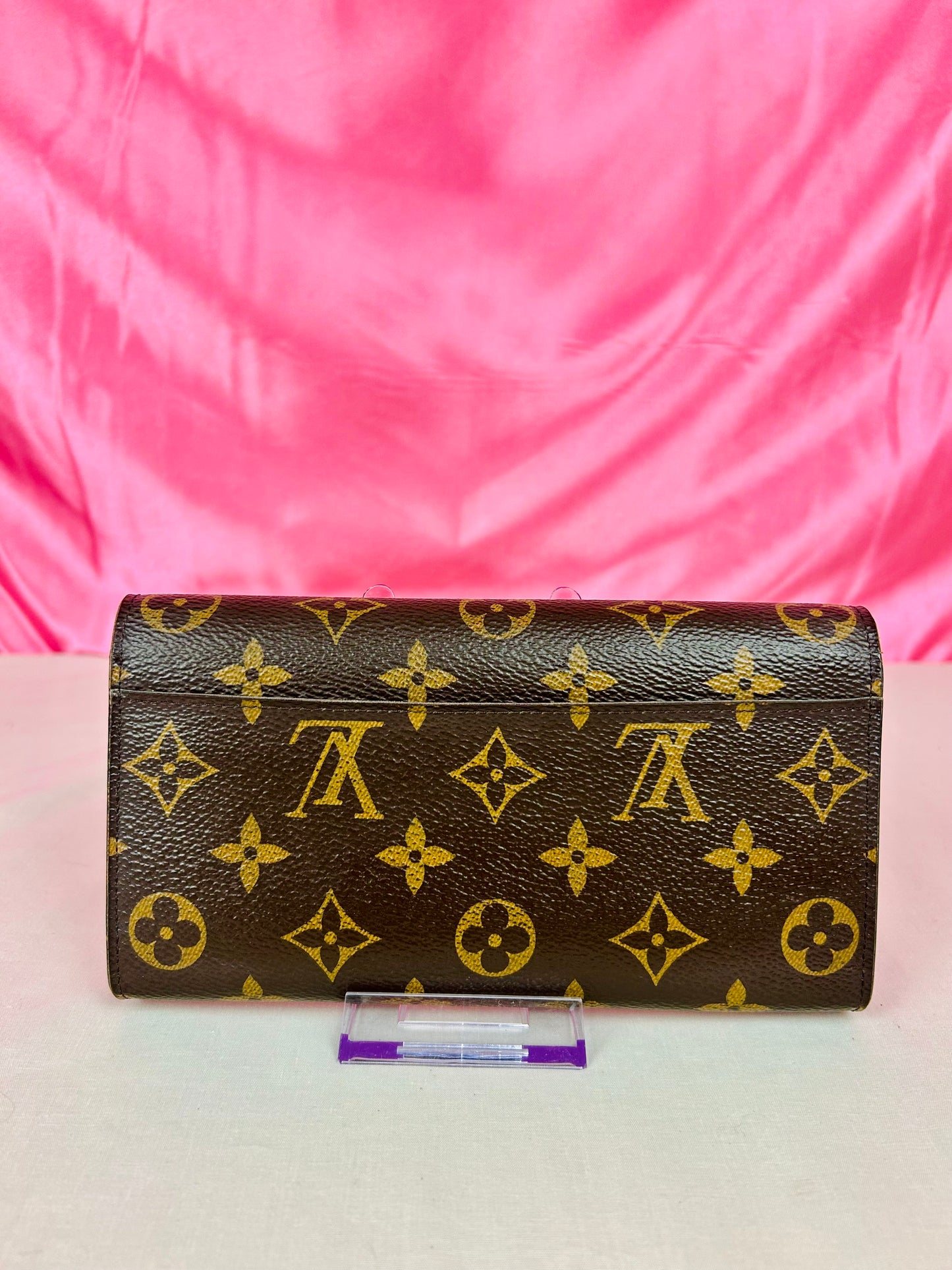 Sarah Wallet NM in Monogram/Brown