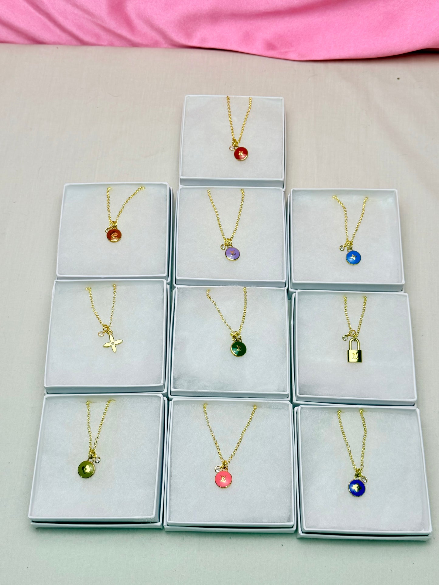 Bright Pastilles Charm Necklaces (10)