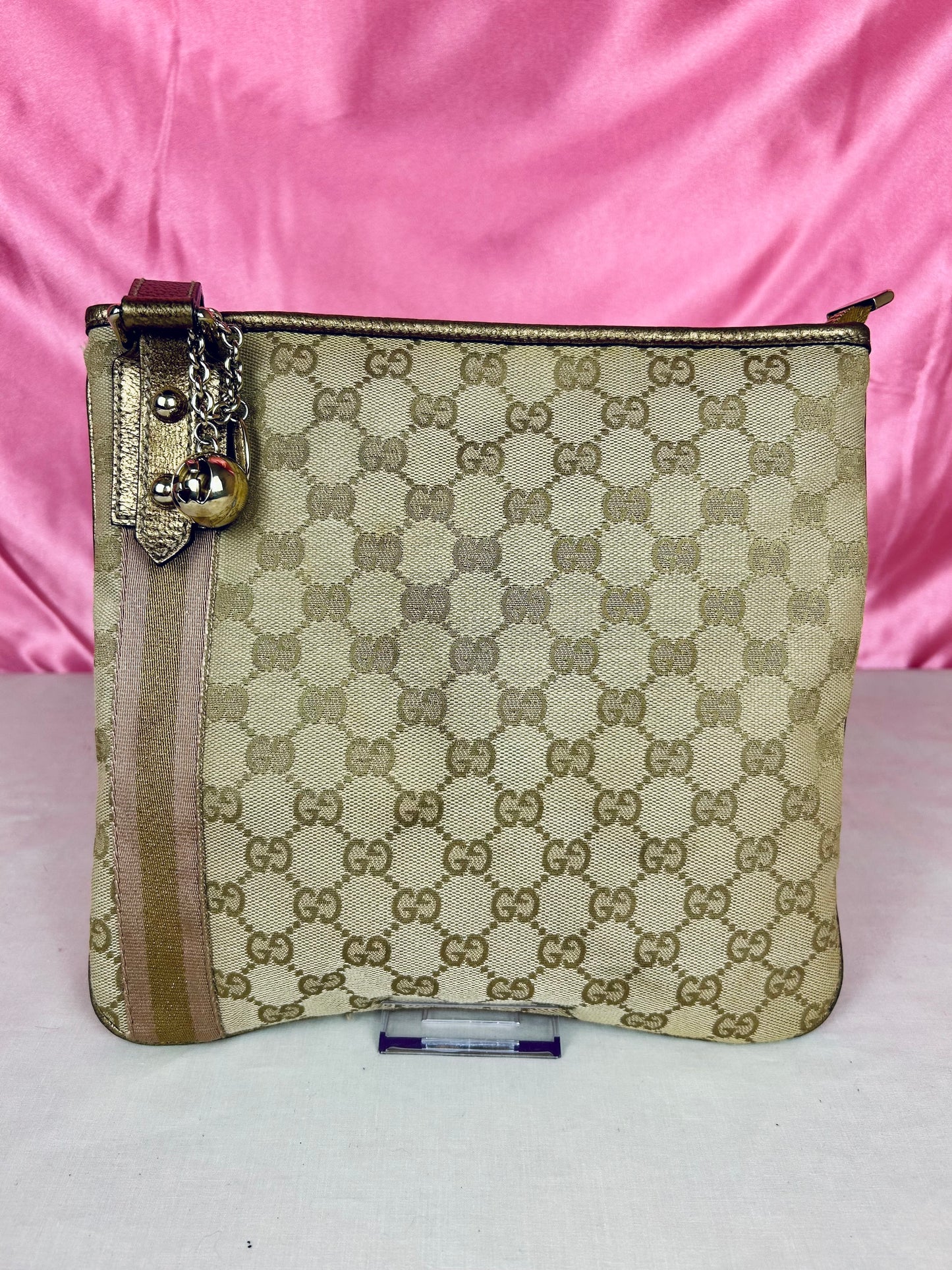 Gucci Bronze Ribbon Crossbody