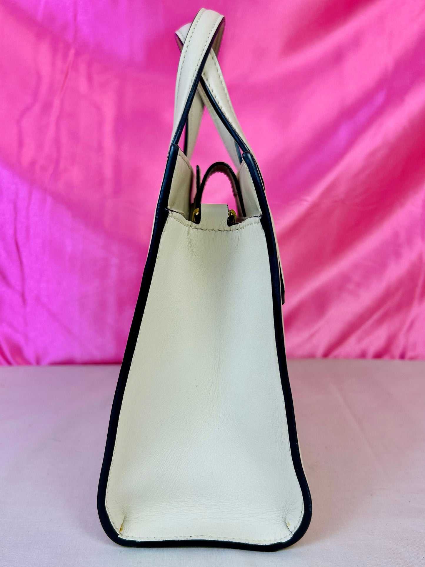 Small White Gucci Ribbon Tote