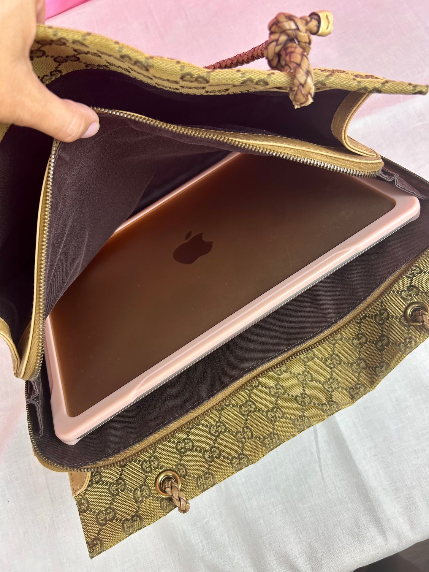 Braided Medium Gucci Tote