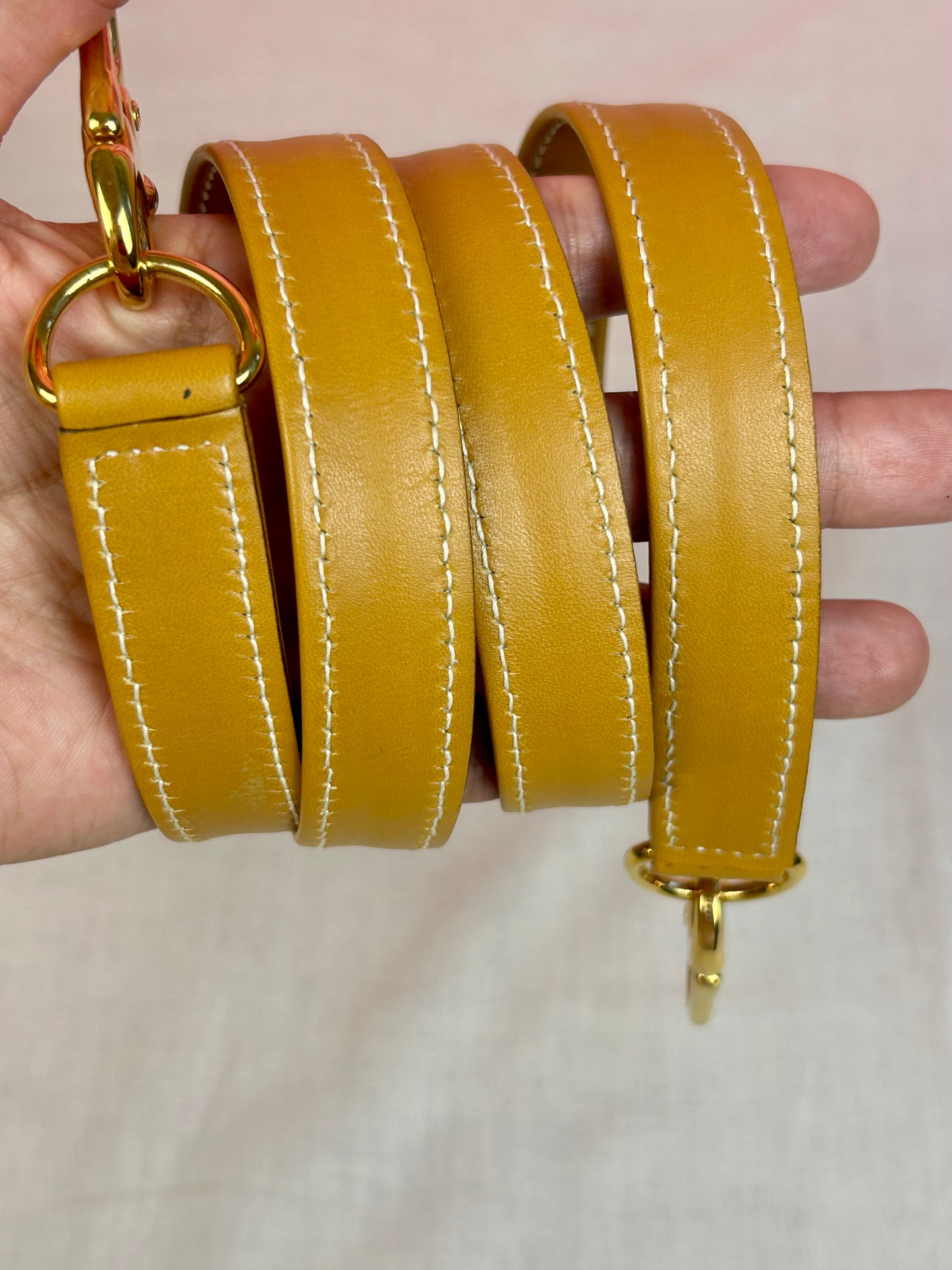 Yellow Micro Gucci Two-Way Shoulder Bag