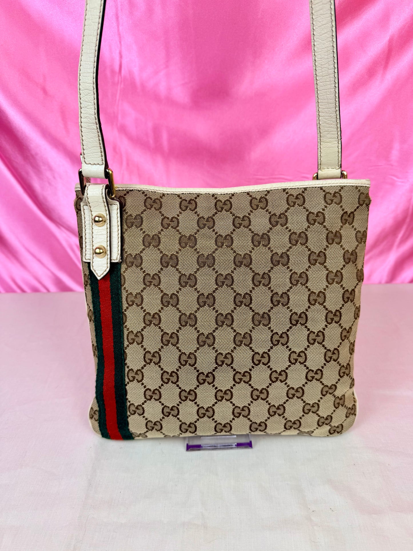 White Sherry Line Crossbody