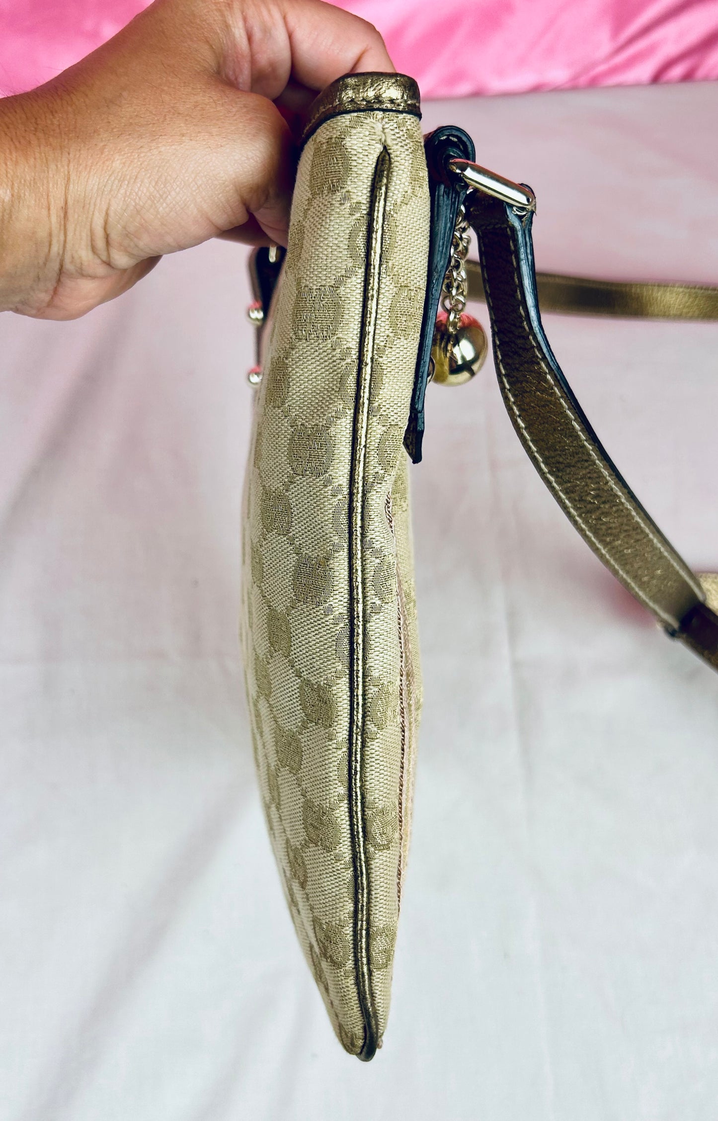 Gucci Bronze Ribbon Crossbody