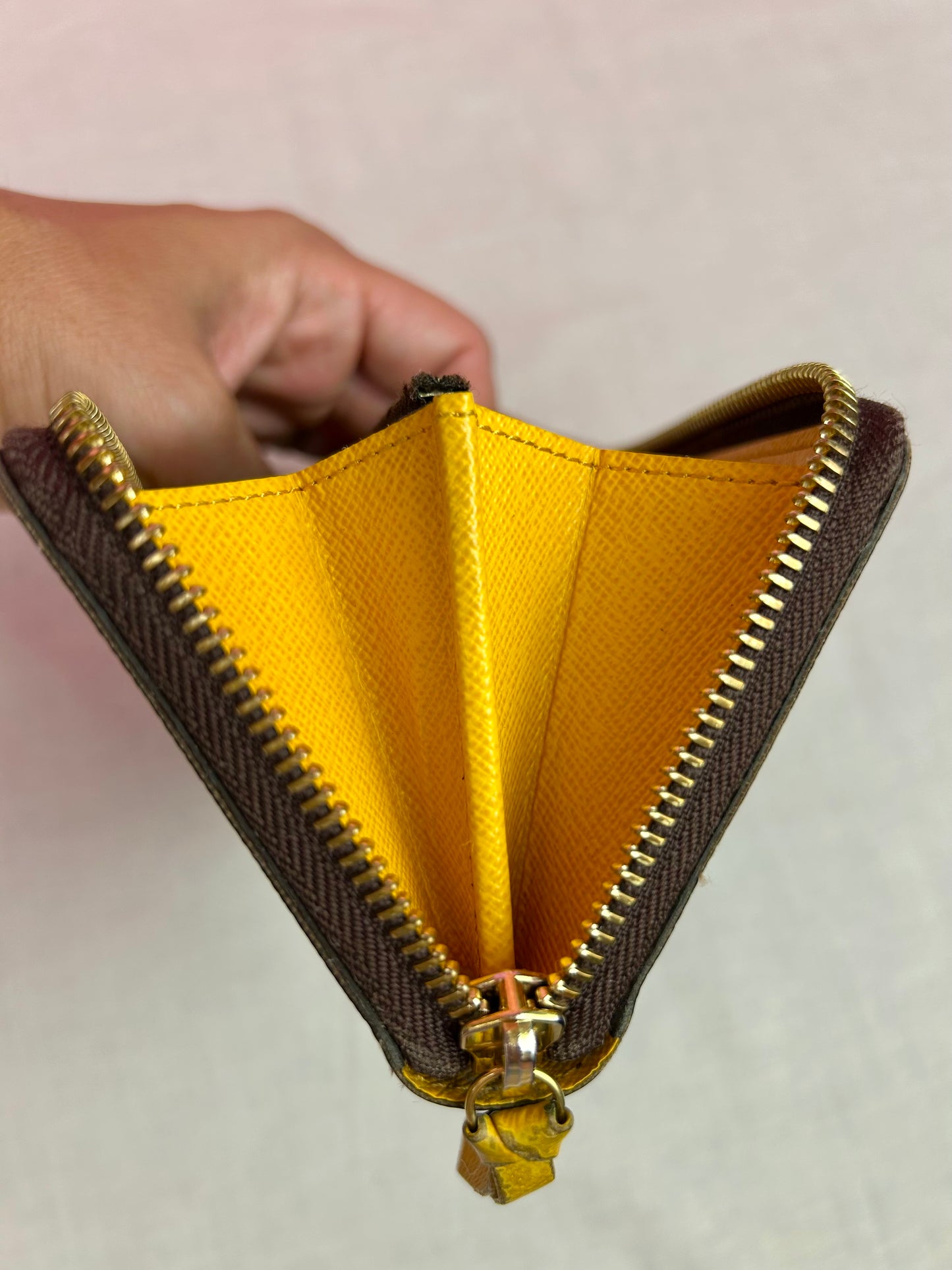 Louis Vuitton Clemence Wallet Monogram/Yellow