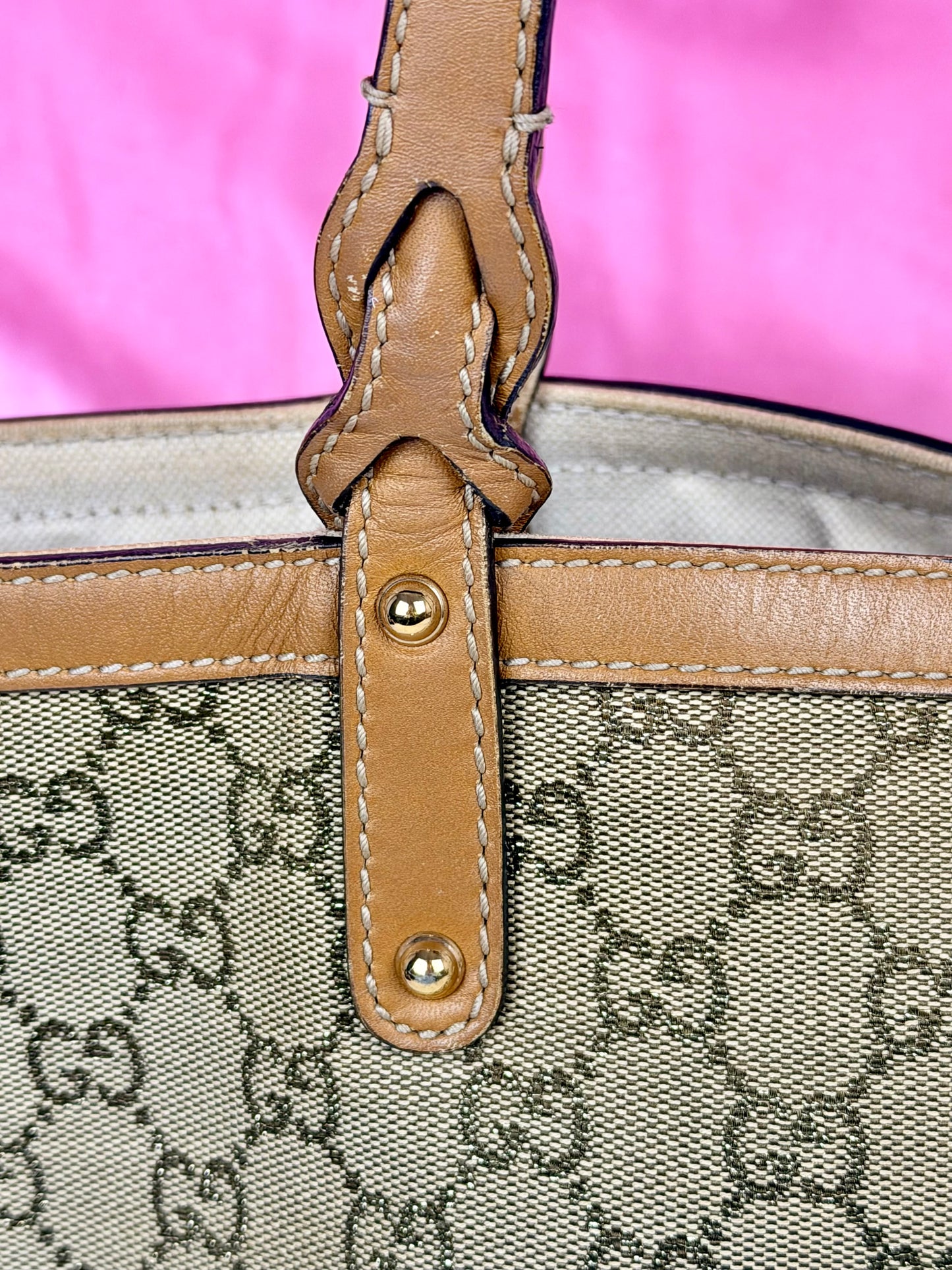 Brown Sparkle Gucci Tote