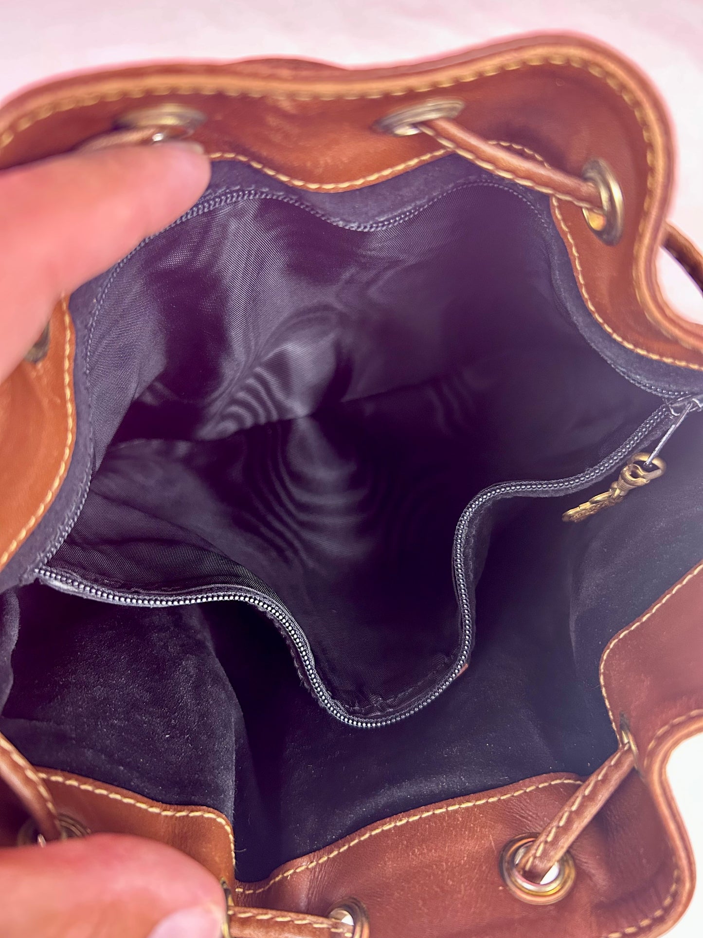 Gucci Black Leather Bucket