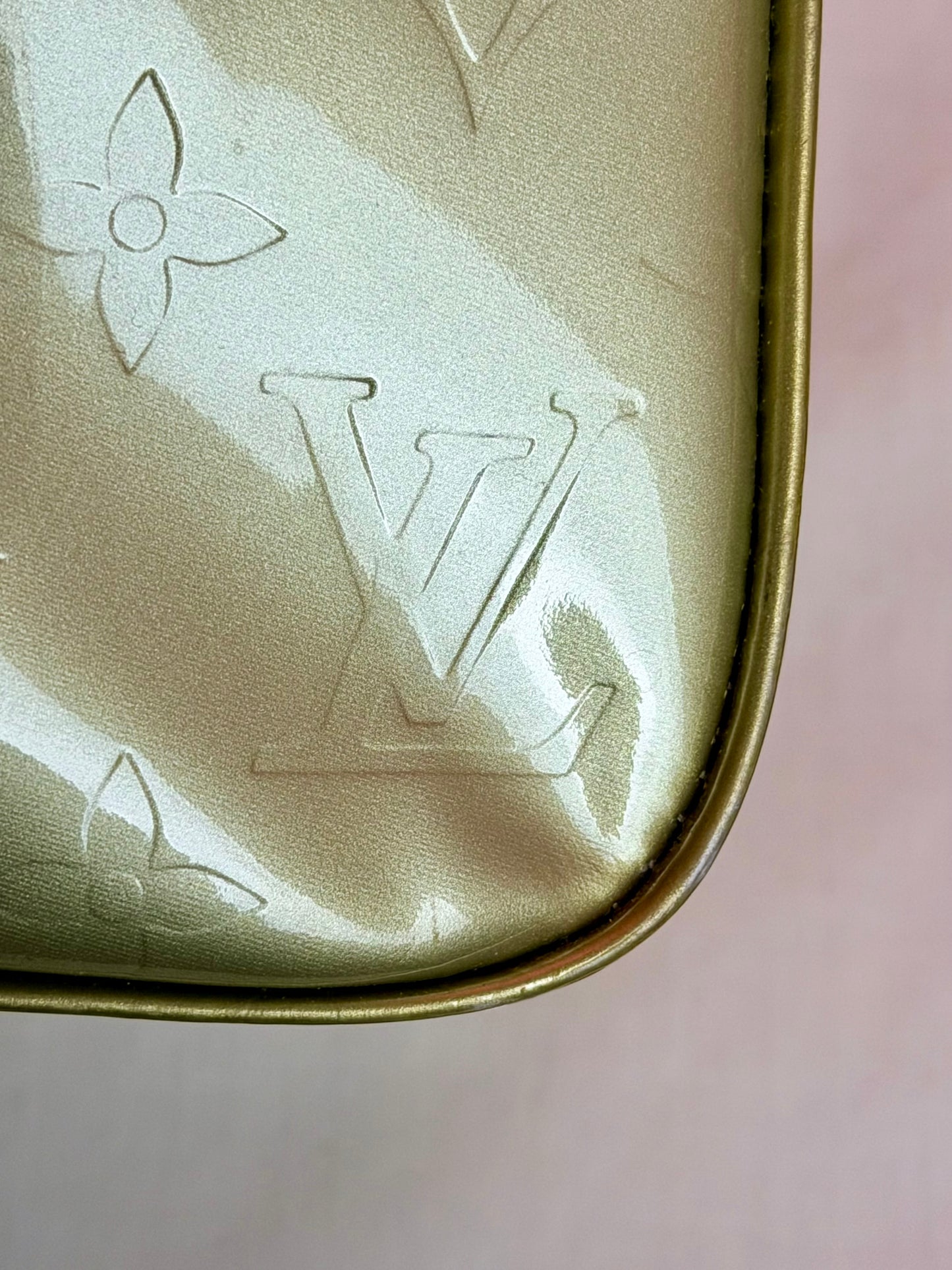 Colombus Tote in Green Vernis