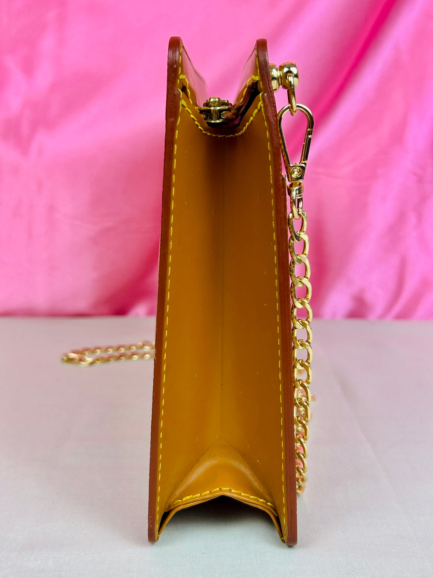 Homme clutch converted crossbody in Tan Epi Leather