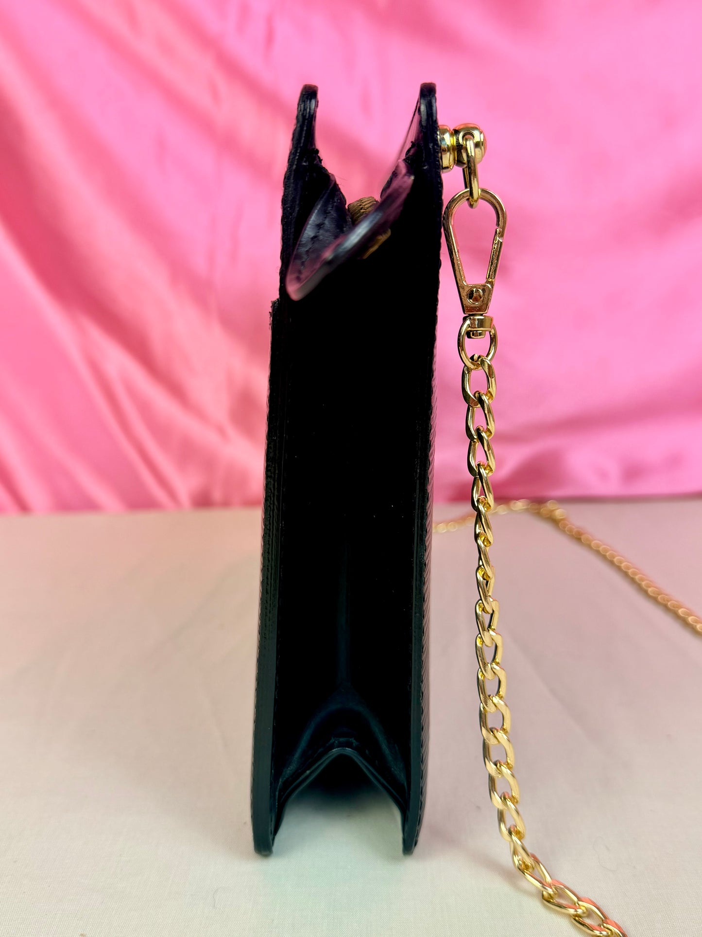 Black Epi Homme Clutch