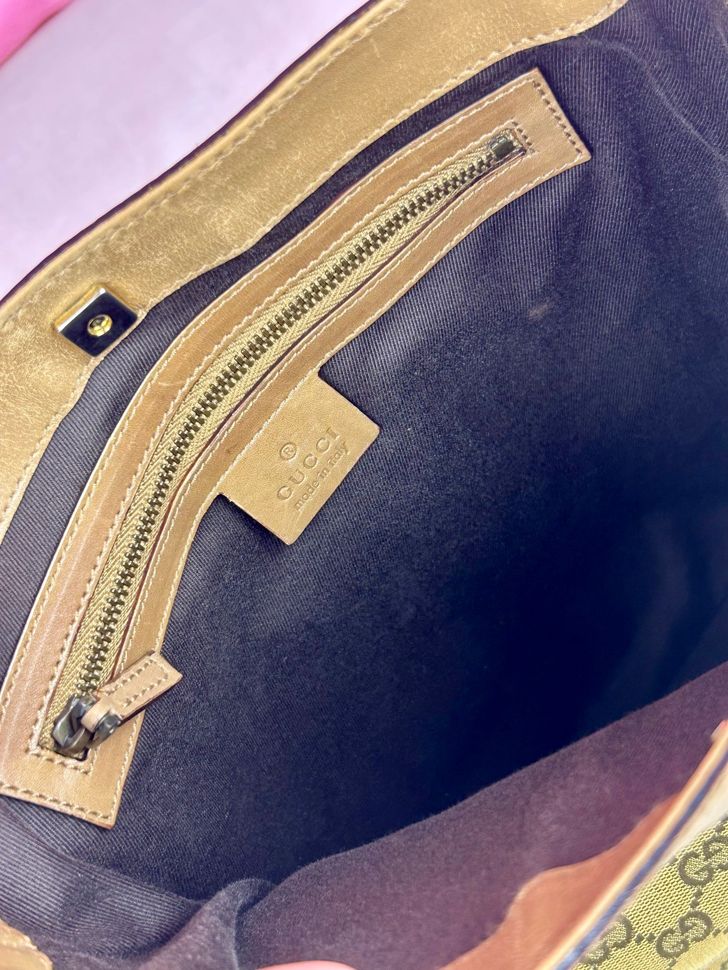 Braided Gucci Shoulder Bag