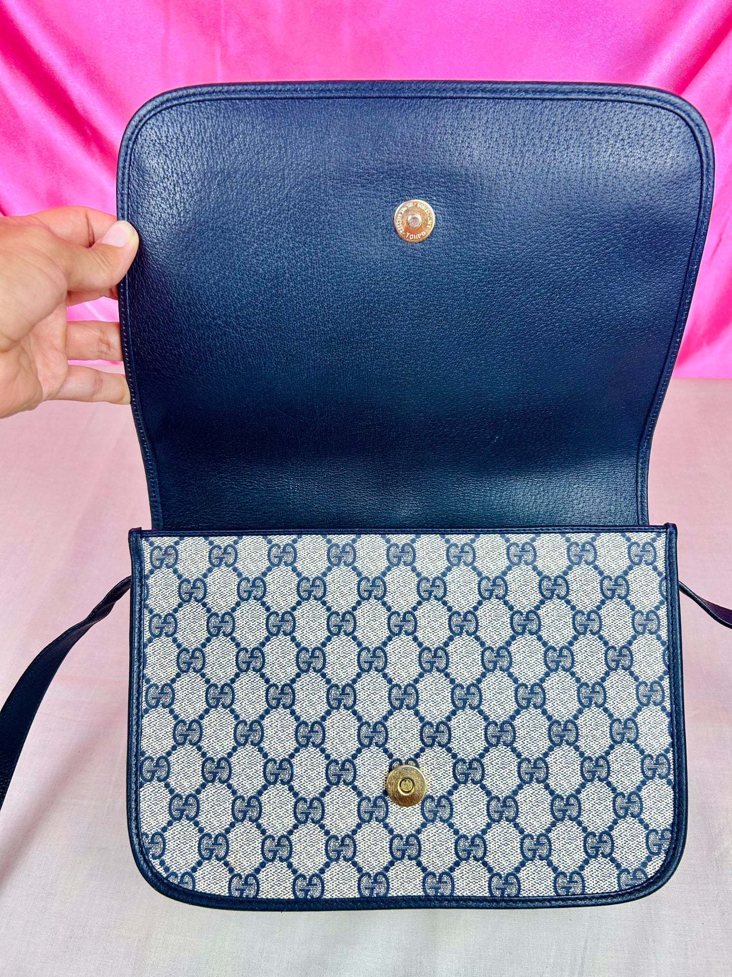 Navy Sherry Line Crossbody
